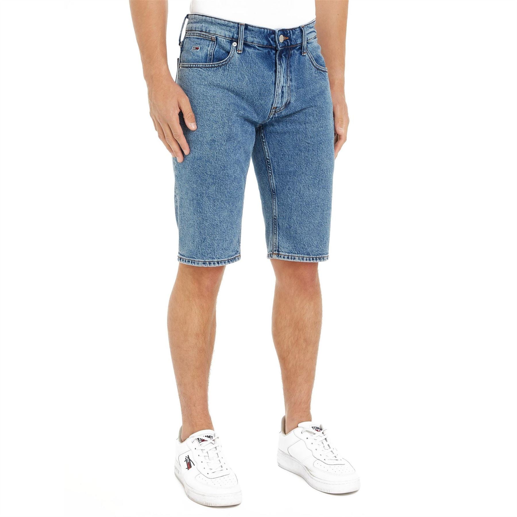 Tommy Jeans Denim Bermuda Shorts Light Wash