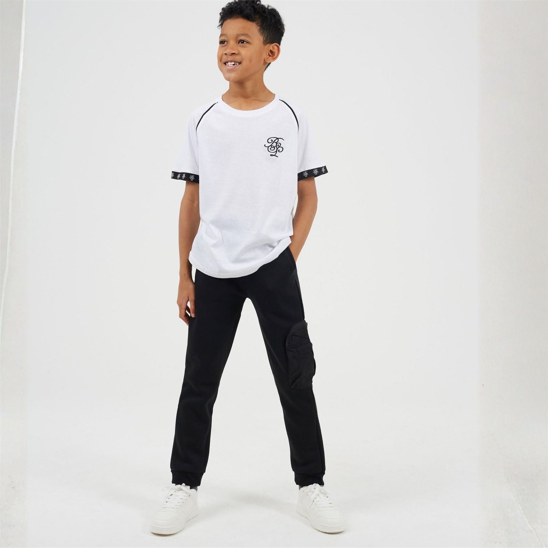 Brave Soul Embroidered Raglan Sleeve Baseball T-Shirt