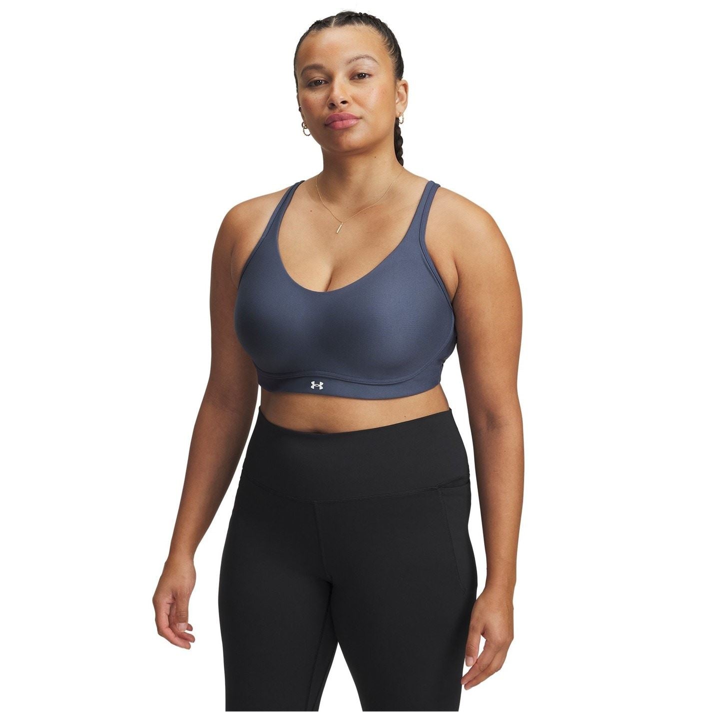 Under Armour V-Neck Sports Bra with Spaghetti Straps