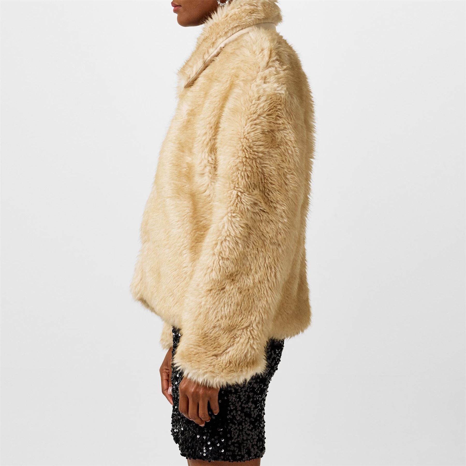 Bardot Faux Fur Jacket