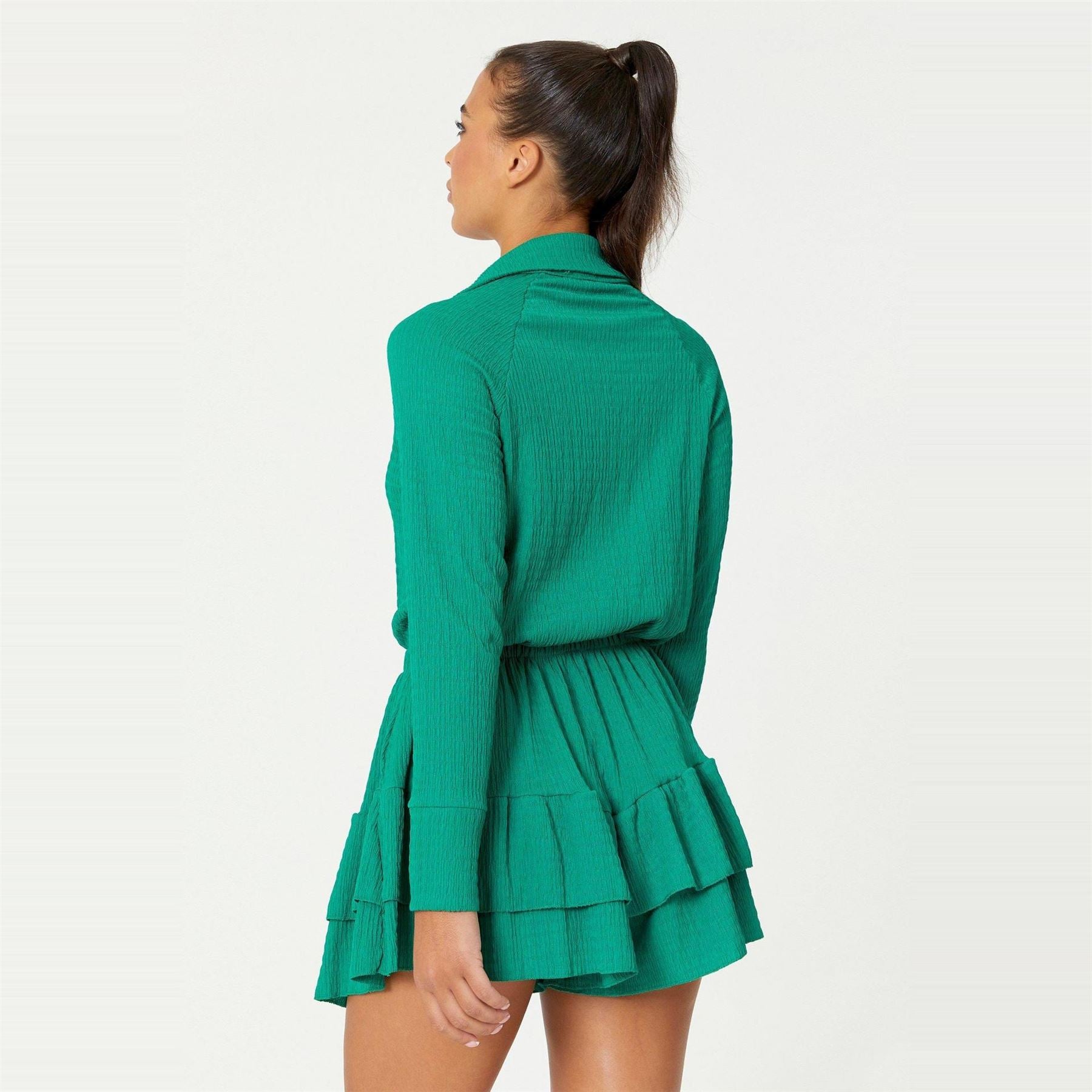 Be You Womens Collar Top And Shorts Set