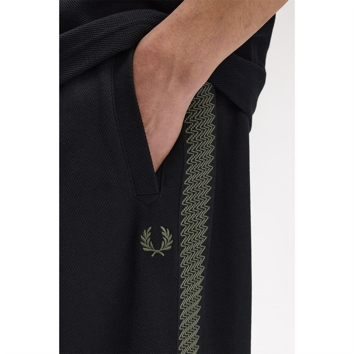 Fred Perry Side Tape Woven Open Hem Tracksuit Joggers
