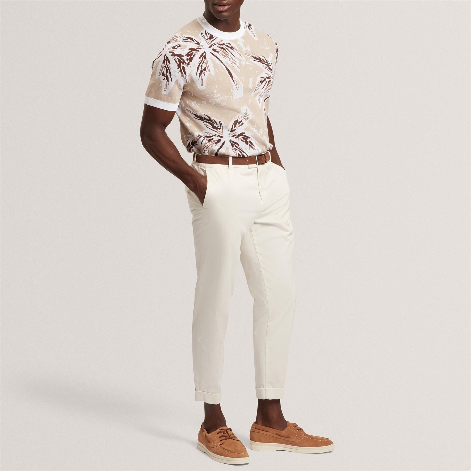 Ted Baker SS Knit Leaf T Sn62