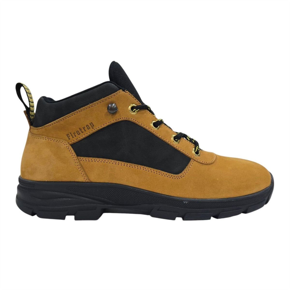 Firetrap Delia Premium Leather Ankle Lace Up Hiker Rugged Boots