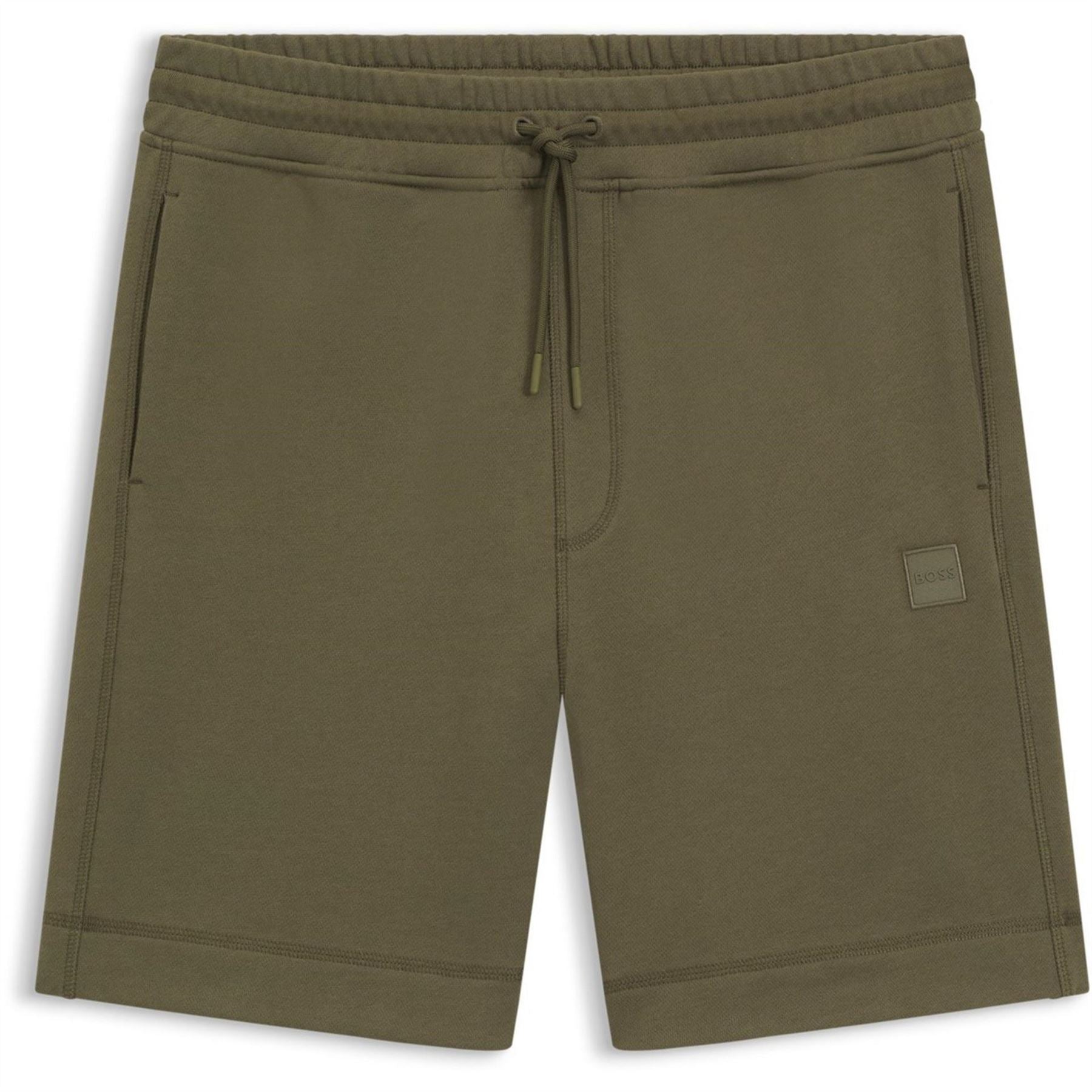 Boss Orange Mid Length Elasticated Drawstring Fleece Shorts
