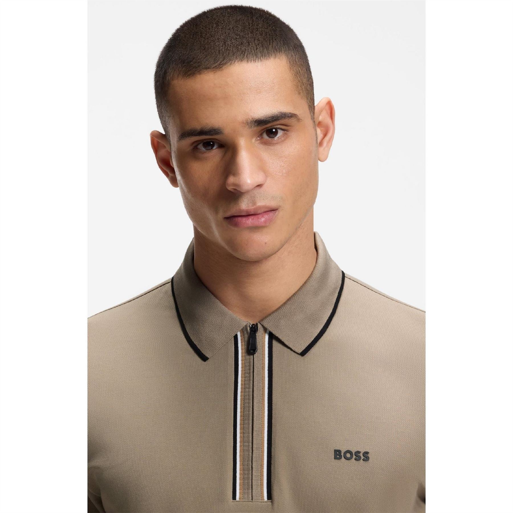 Boss BOSS GREEN Short Sleeve Zip Polo Shirt (Philix)