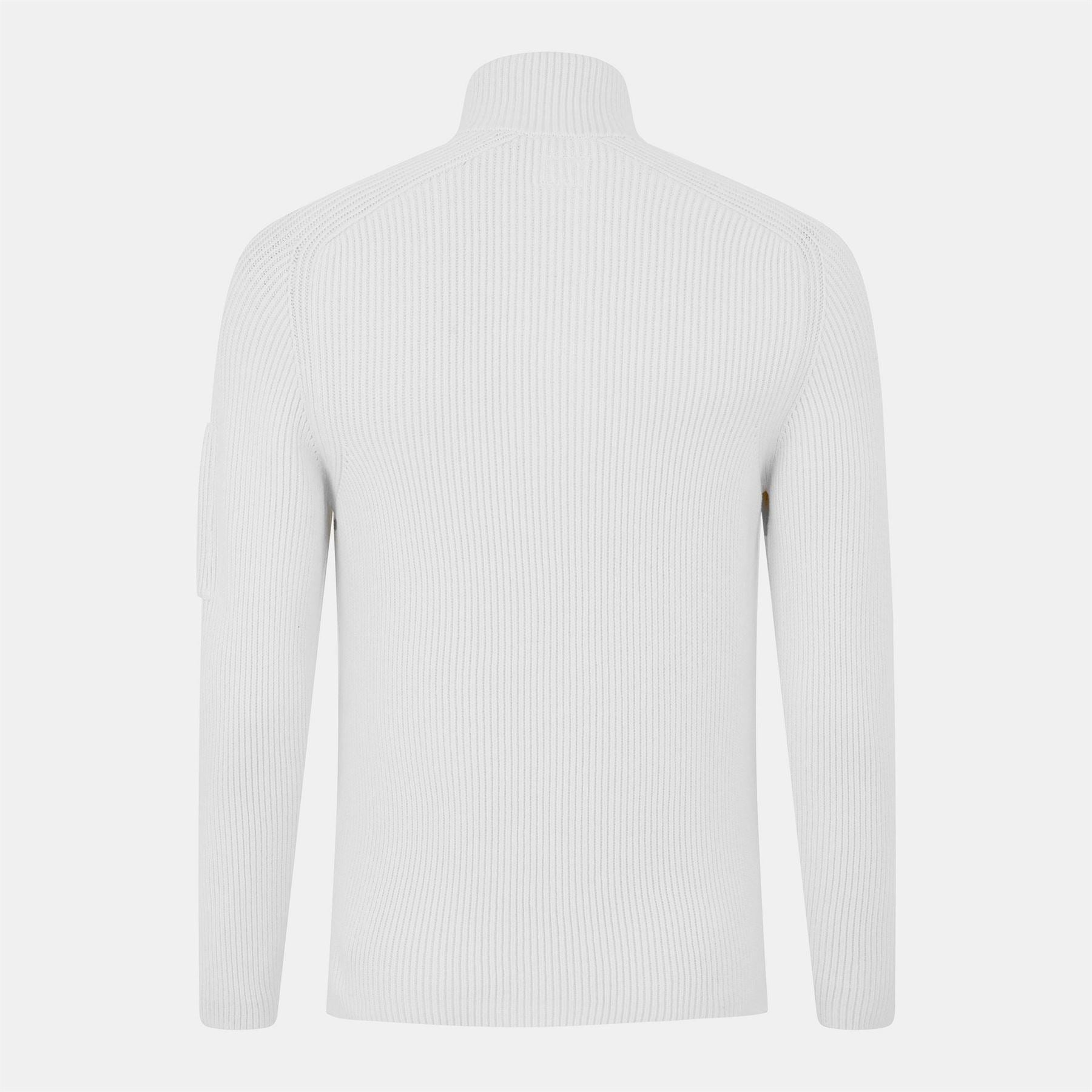 CP Company Quarter Button Knitted Turtle Neck Jumper
