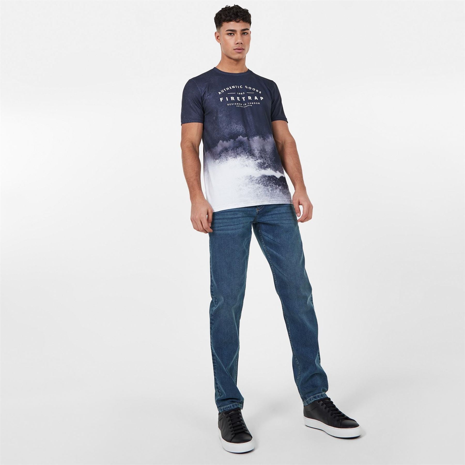 Firetrap Mens Belted Jeans