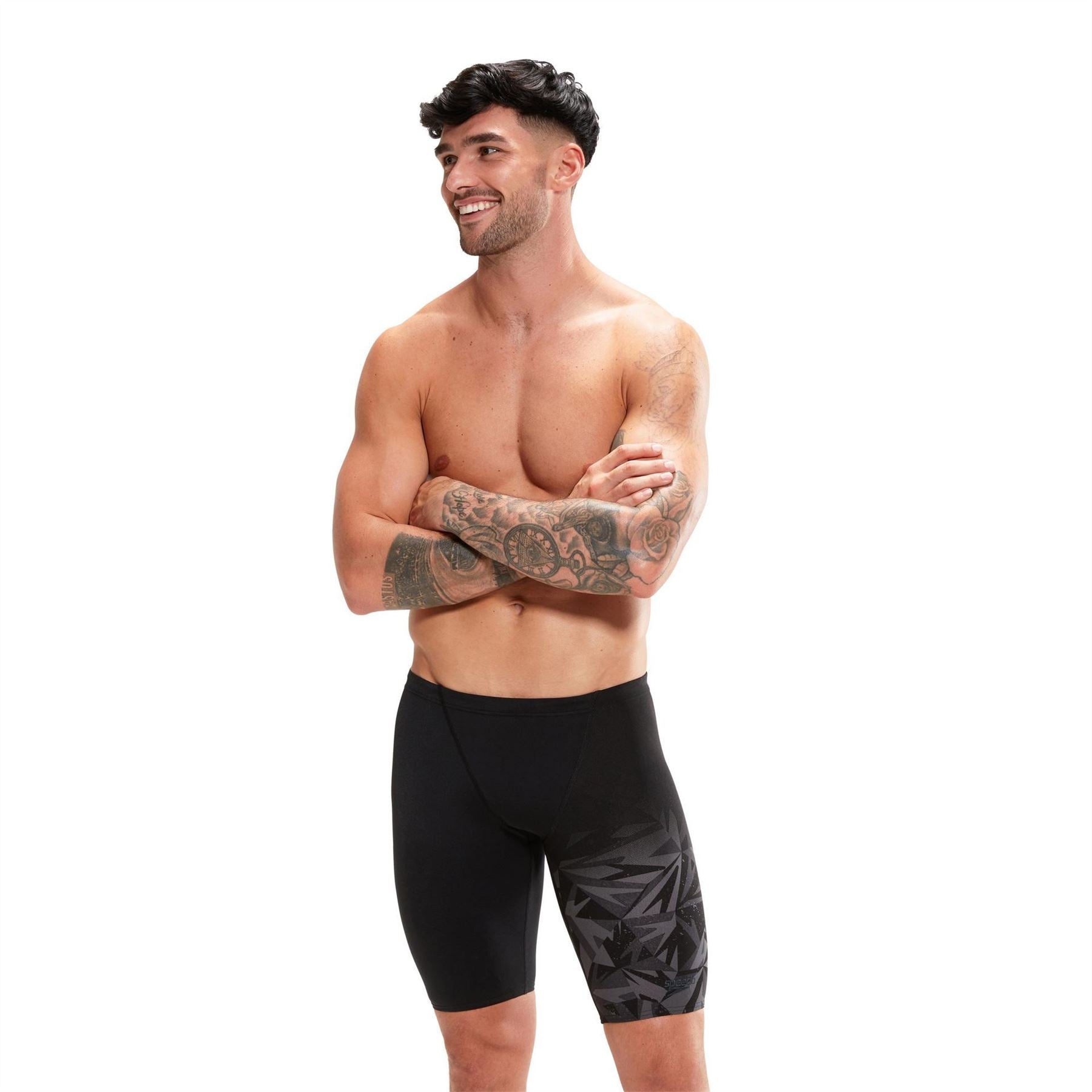 Speedo Mens Placement V Cut Jammer Shorts