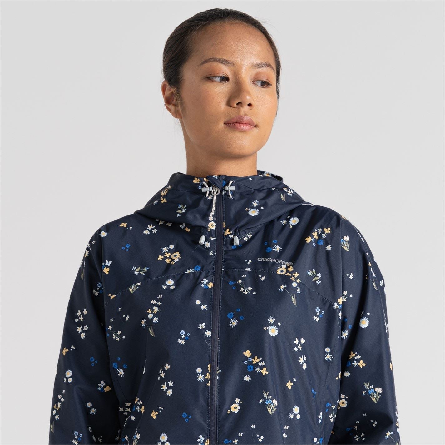Craghoppers Sariah Hooded Floral Patterned Rain Jacket