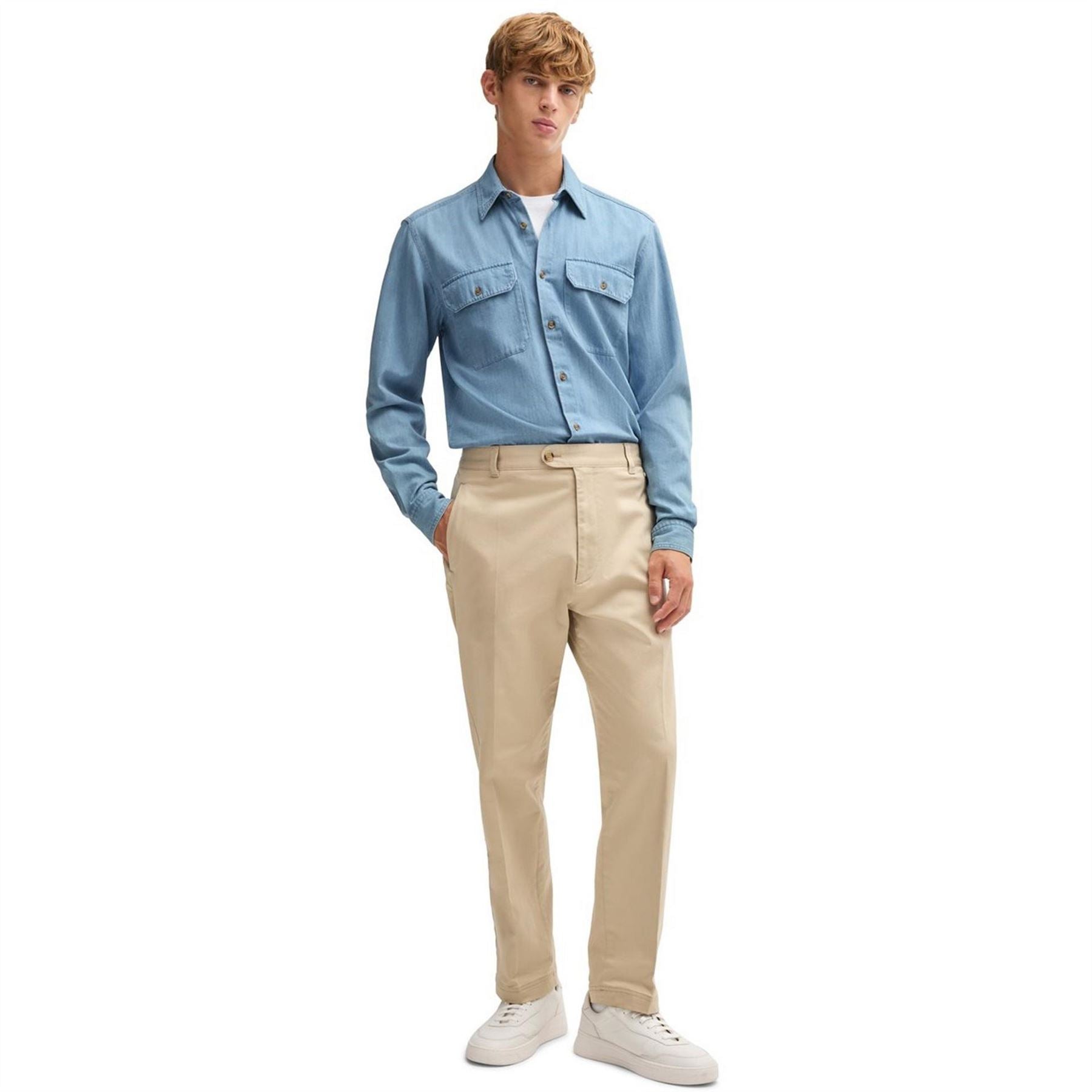 Boss Hbb Hliam Kenb Plain Long Sleeve Shirt