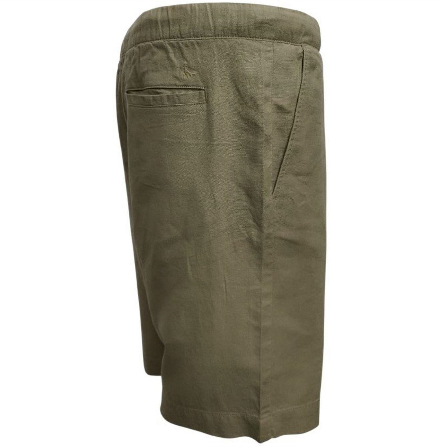 Jack Wills Linen Blend Drawstring Woven Tracksuit Shorts
