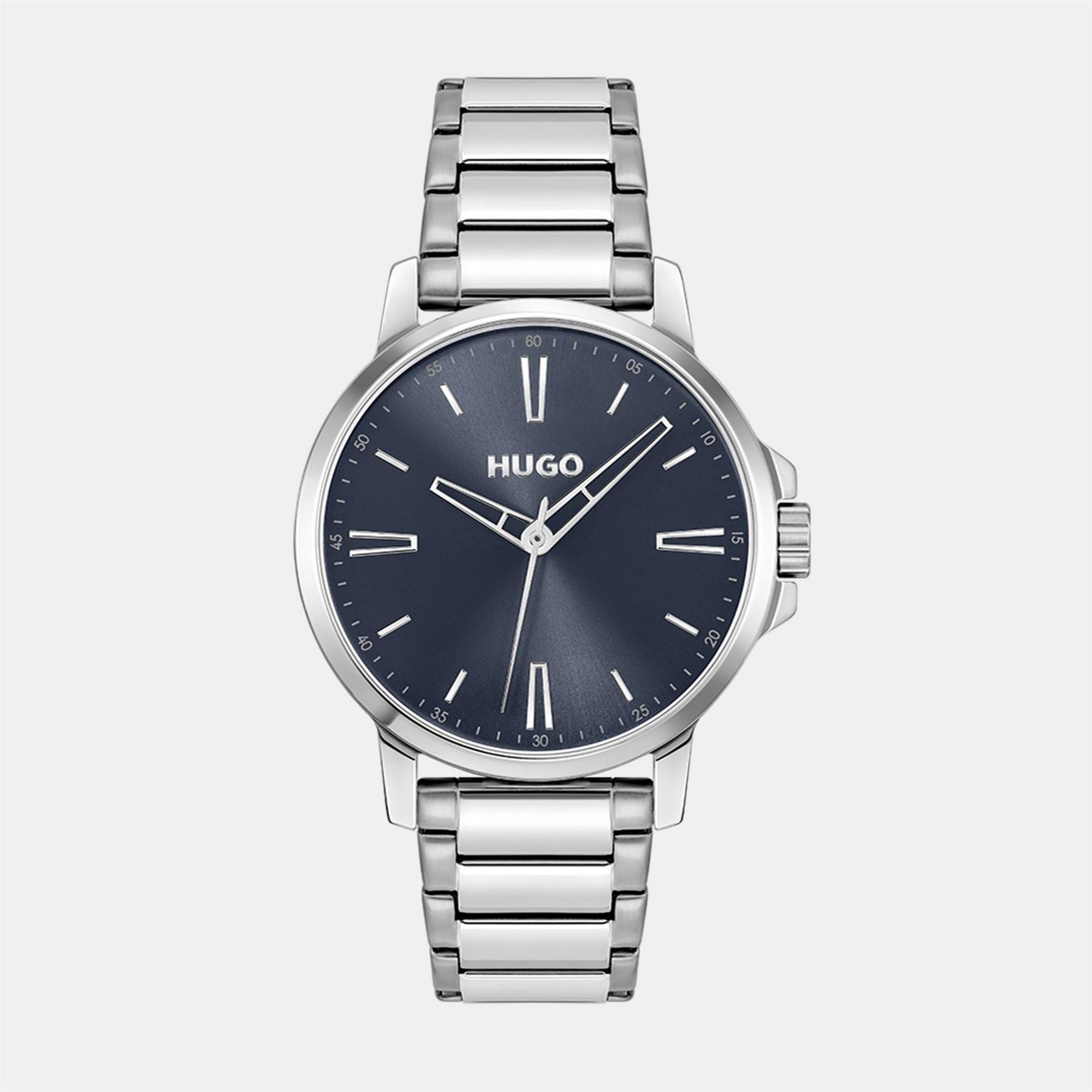 Hugo HUGO #SMOOTH Stainless Steel Bracelet Watch with Green Dial