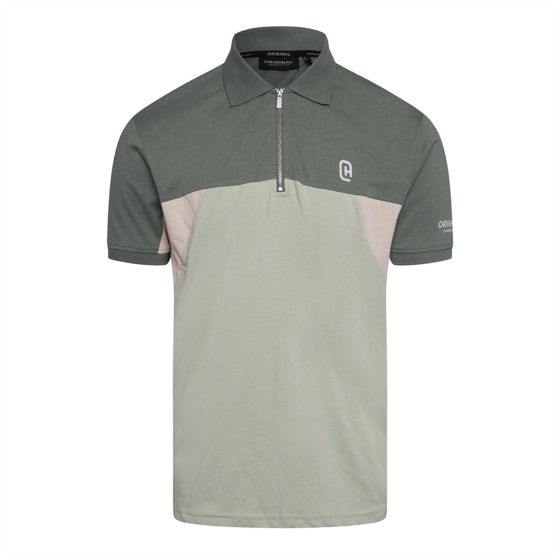 Crosshatch Portville Printed Logo Crew Neck Short Sleeve T-Shirt