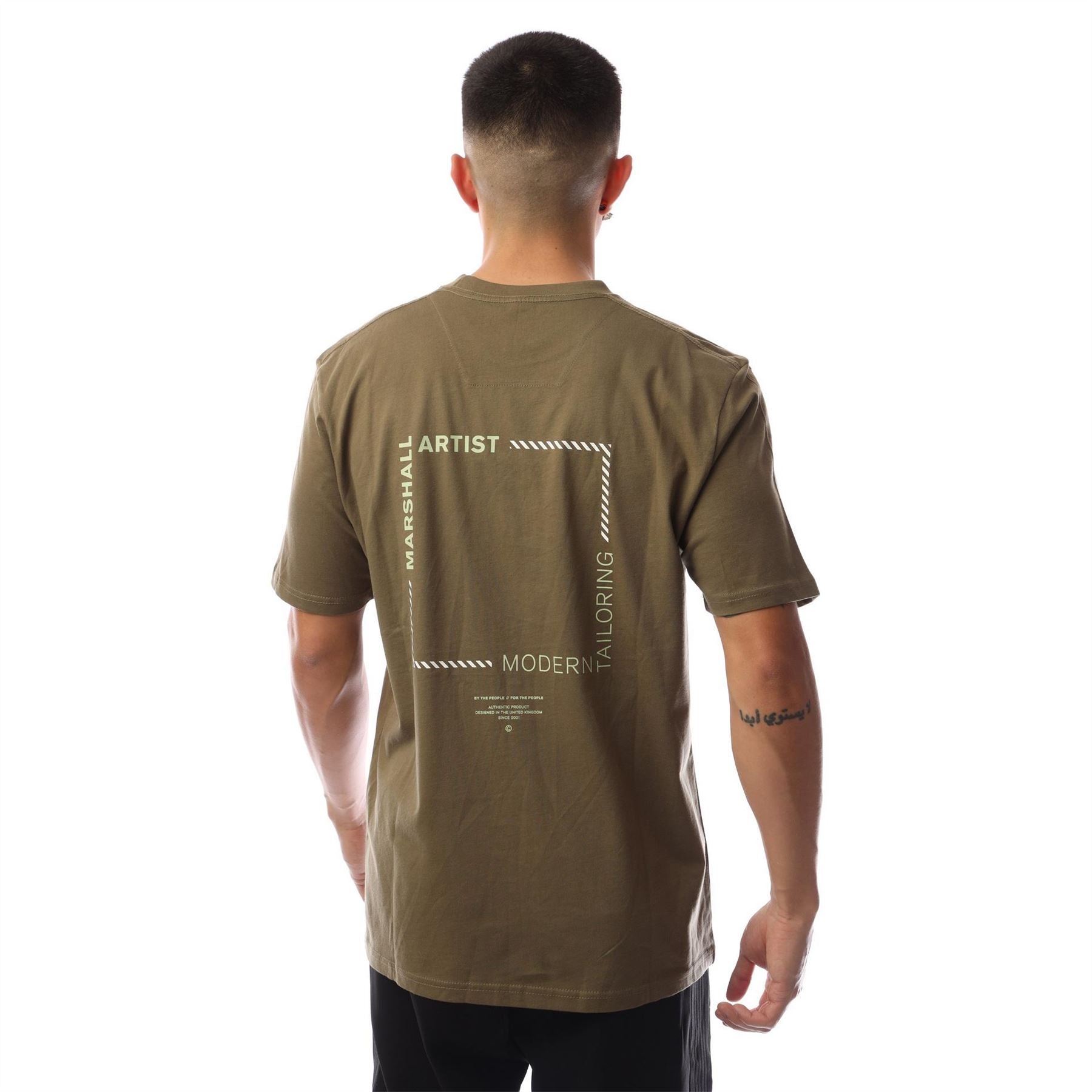 Marshall Artist Chevron Box Crew Neck Short Sleeve Jersey T-Shirt