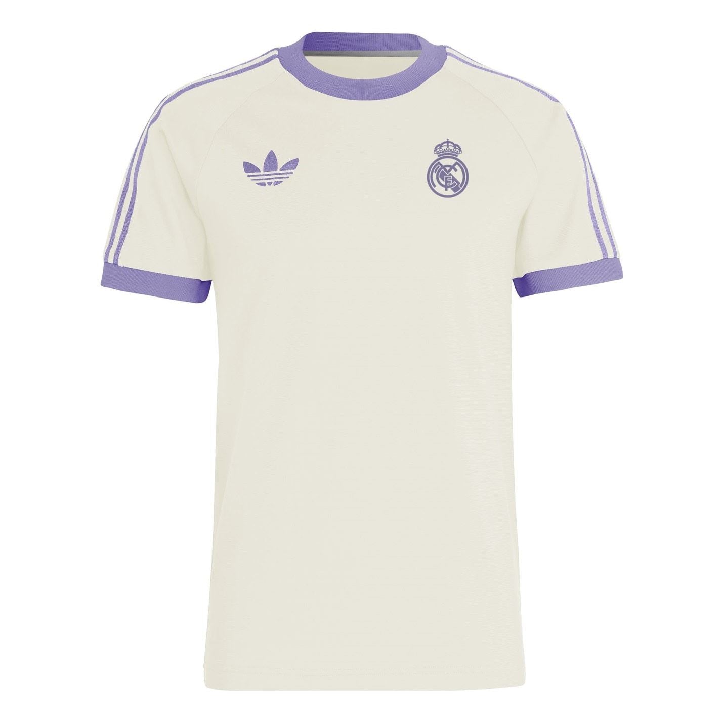 adidas Originals Real Madrid Adicolor Classics 3 Stripes T-Shirt Adults