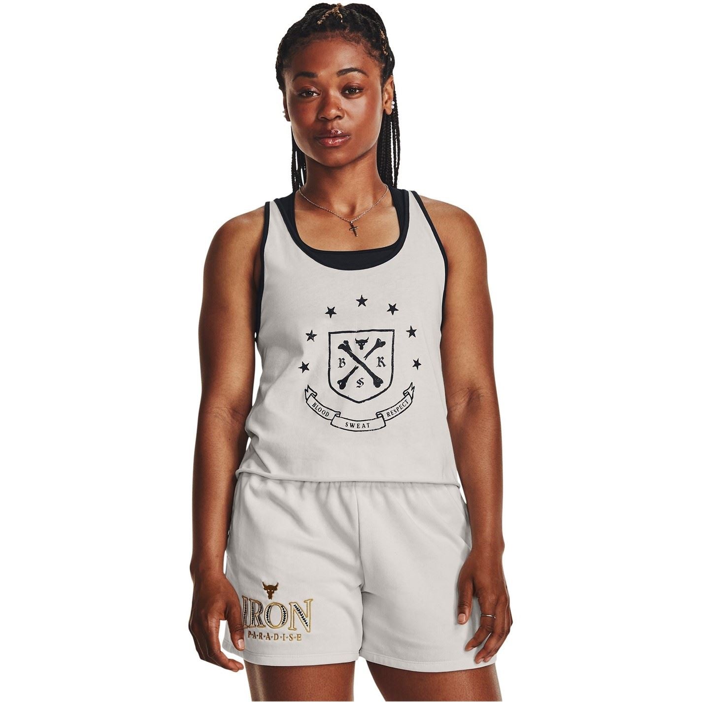 Under Armour Project Rock Arena Cropped Graphic Relaxed Fit Tank