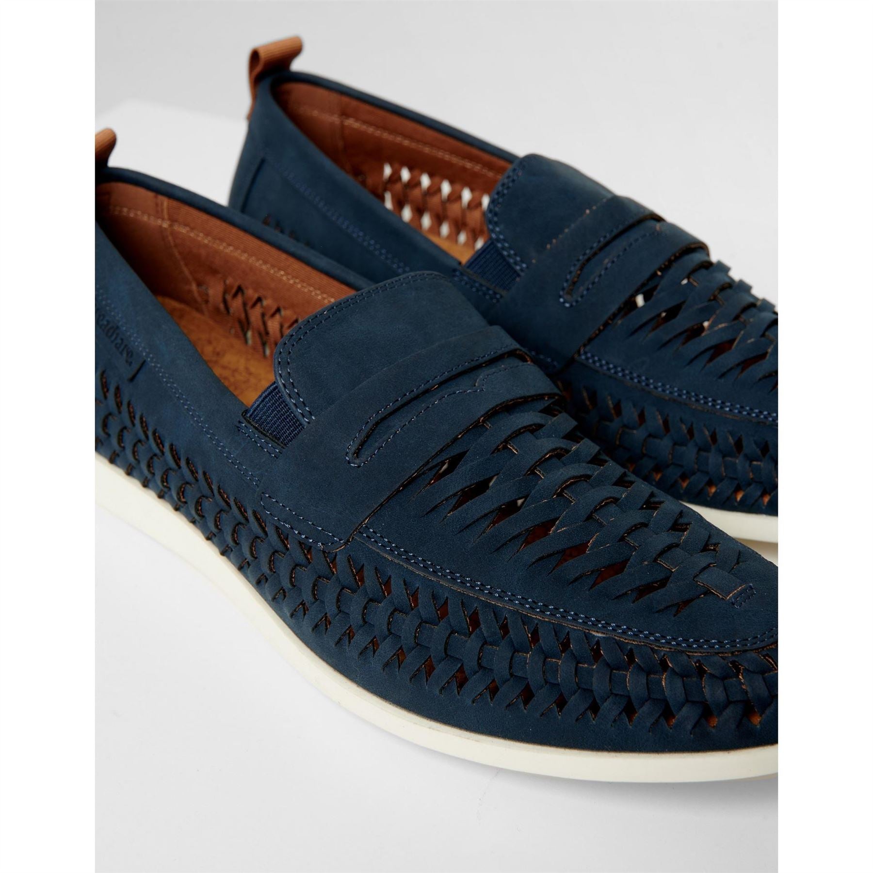 Threadbare Aaron Woven Embellished Venetian Loafers