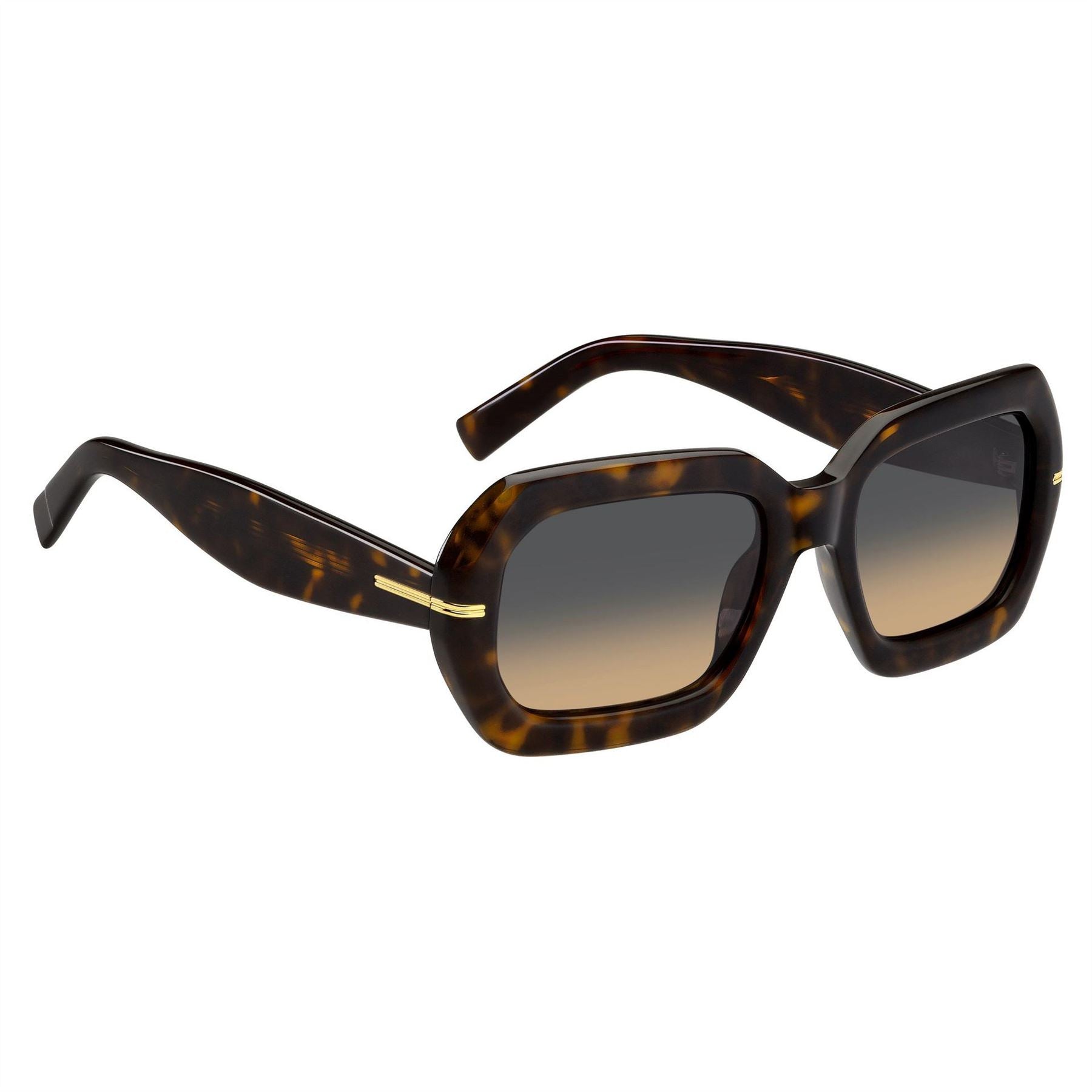 Boss Rectangular Round Sunglasses