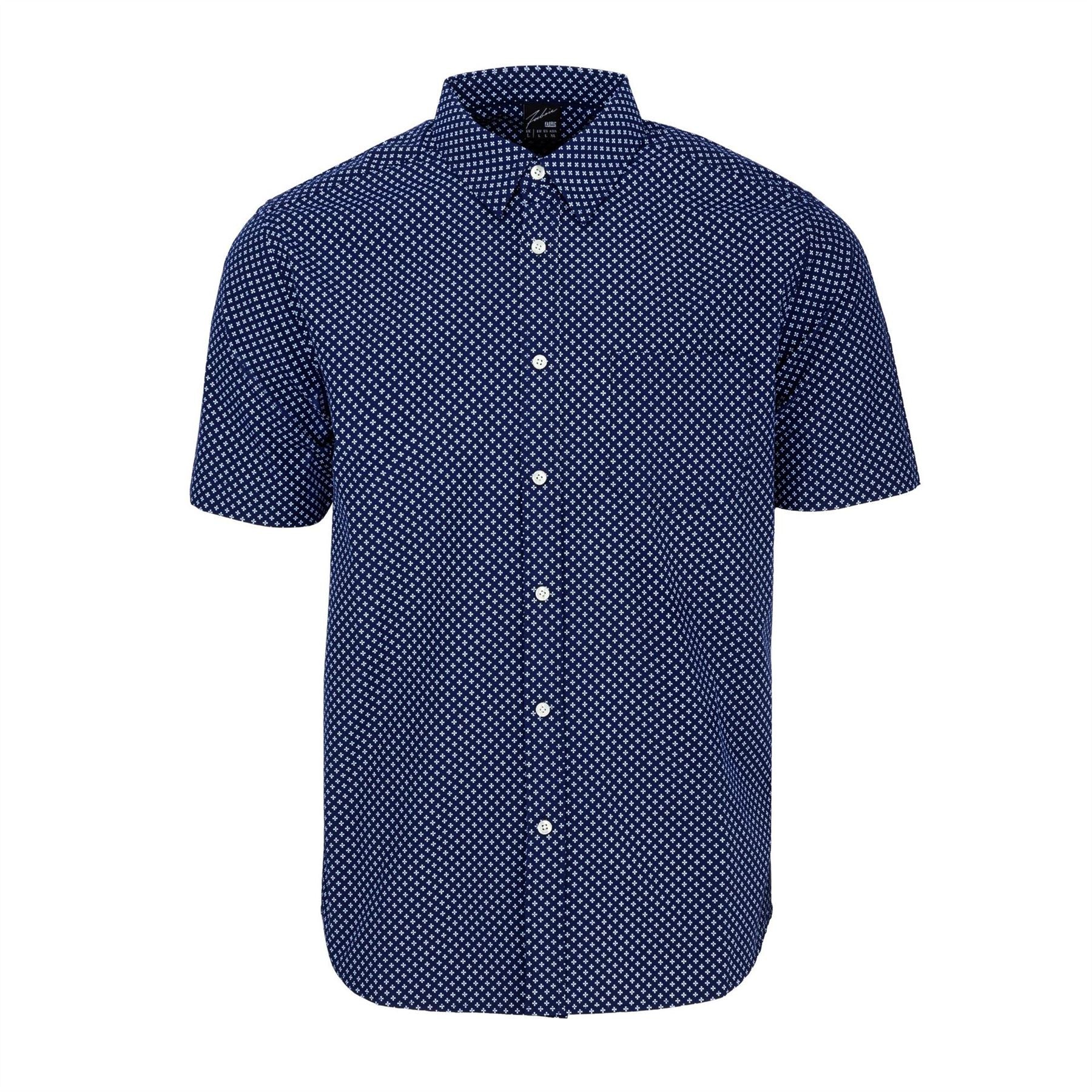 Fabric Mens Short Sleeve Poplin Shirt