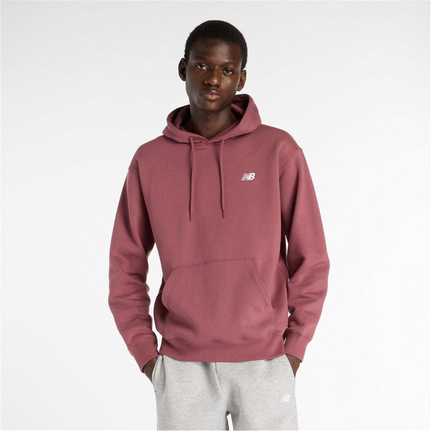 New Balance Regular Fit Drop Shoulder Hooded Neck Sweatshirt