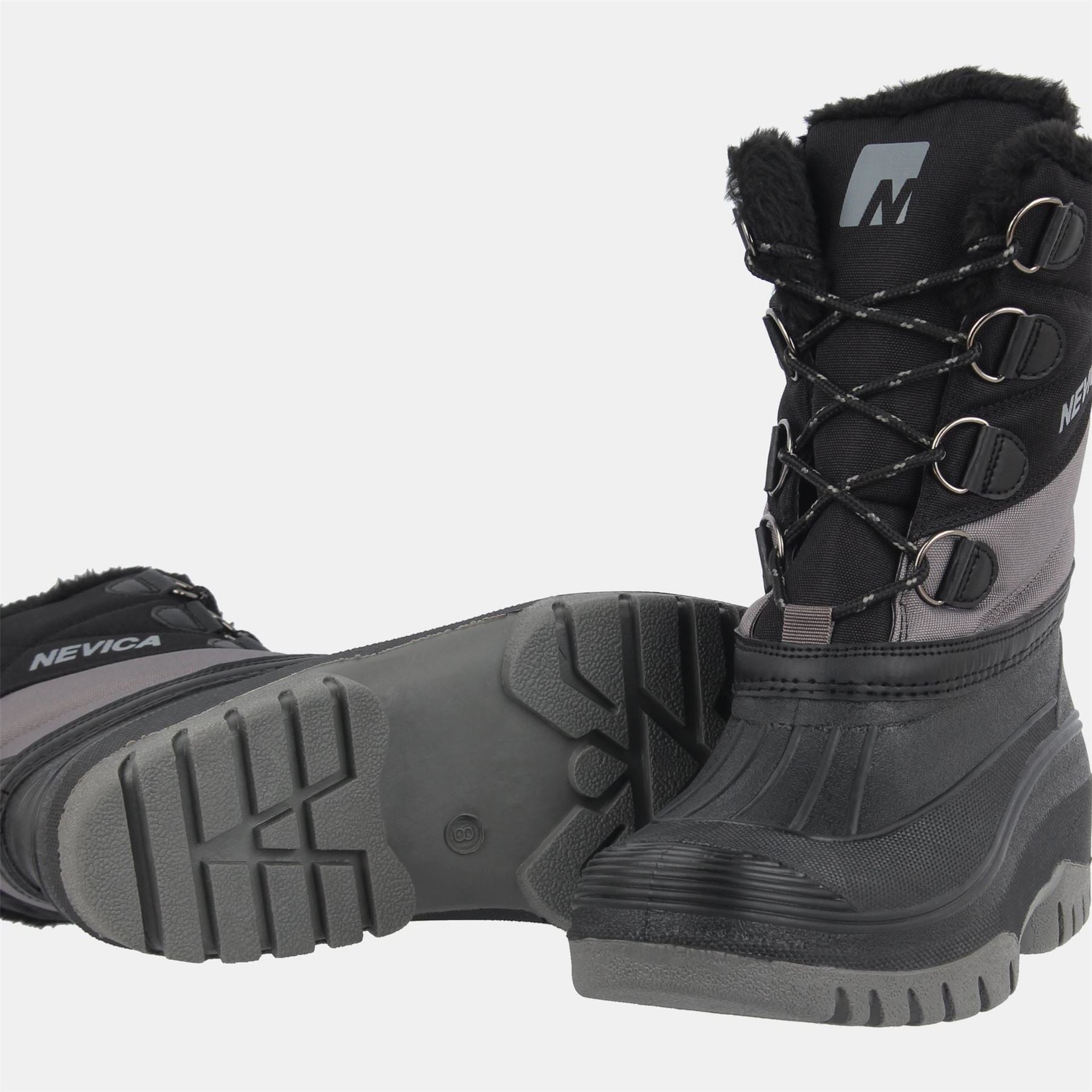Nevica Winter Boots with Lug Sole and Lace-Up