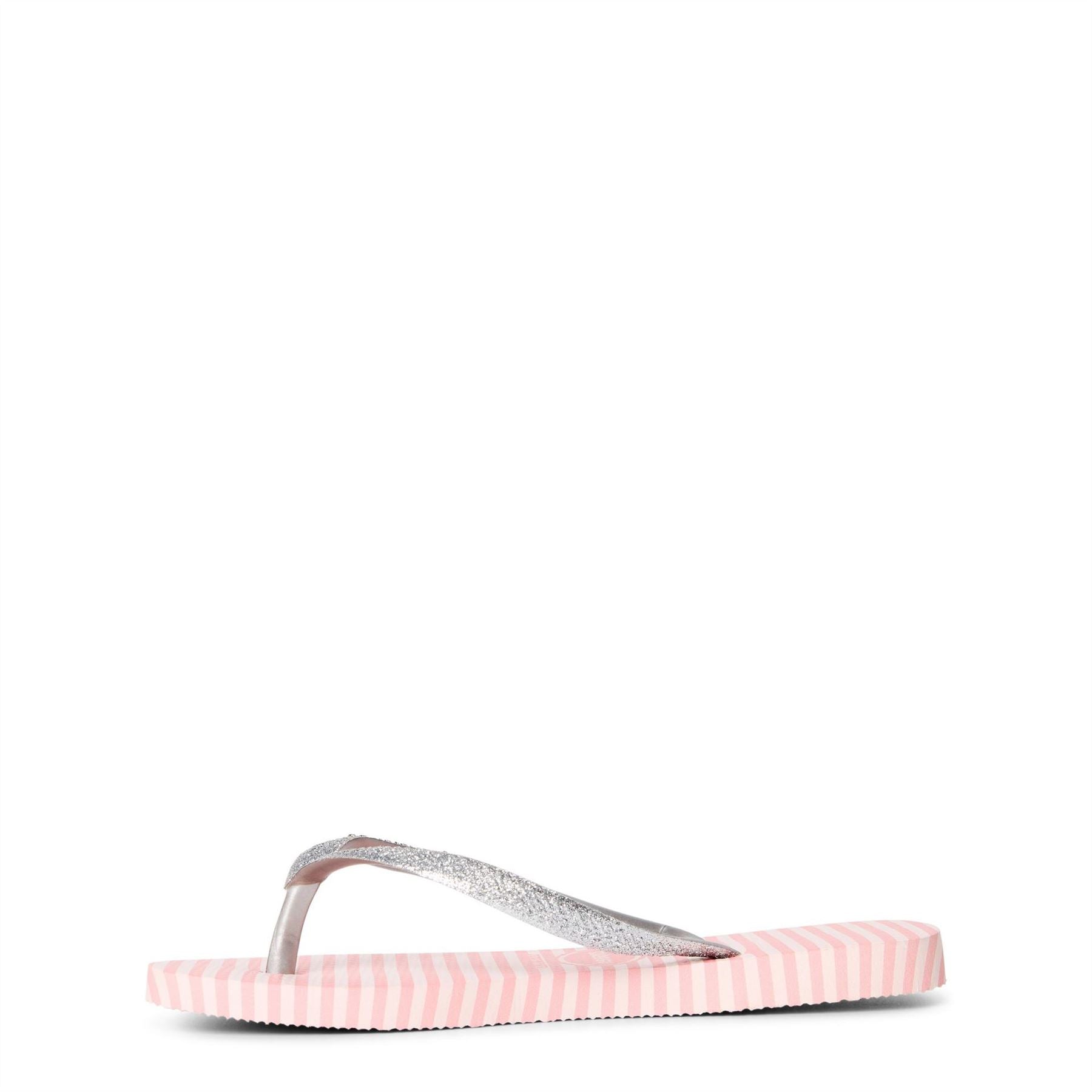 Havaianas Kids Slim Glitter Stripes Ballet Rose Flip Flops
