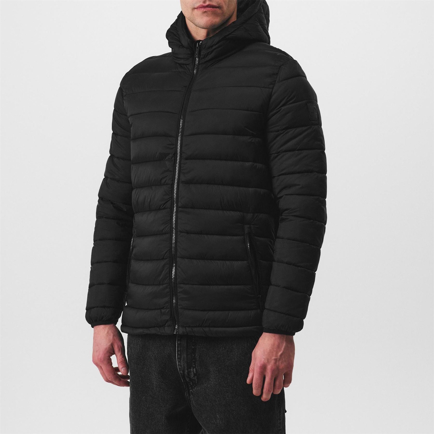 SoulCal Mens Micro Bubble Hooded Jacket
