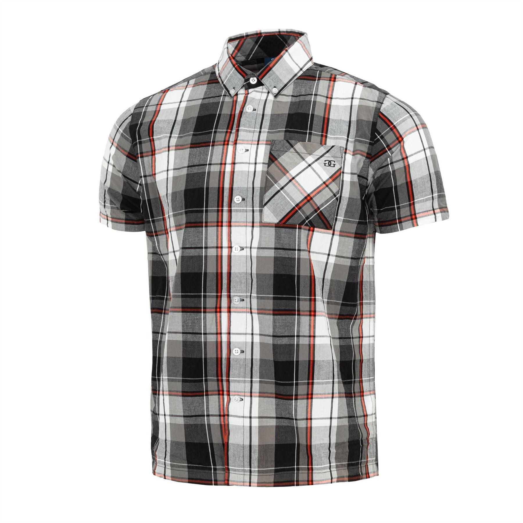 Giorgio Mens Short Sleeve Check Shirt