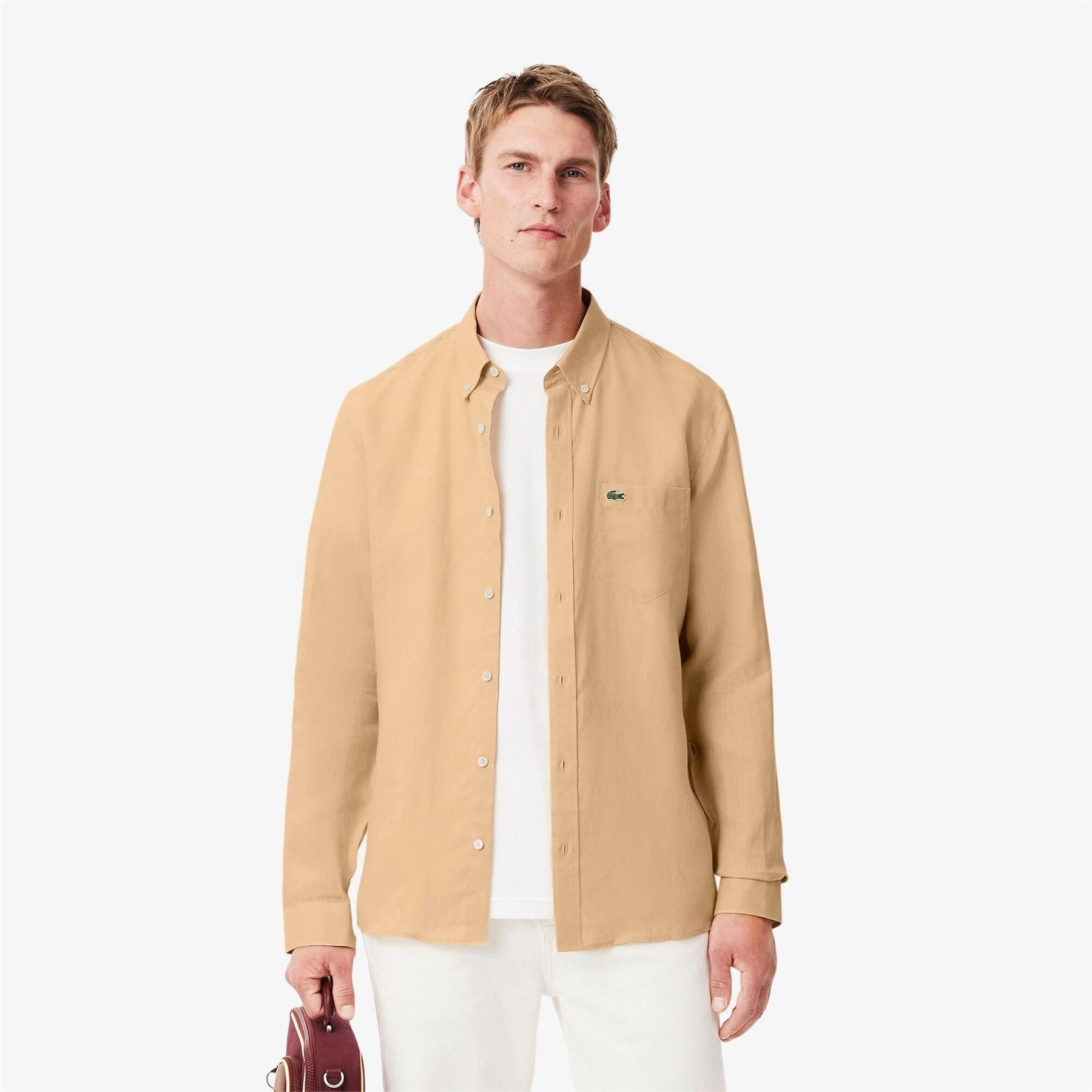 Lacoste Long Sleeve Plain Shirt