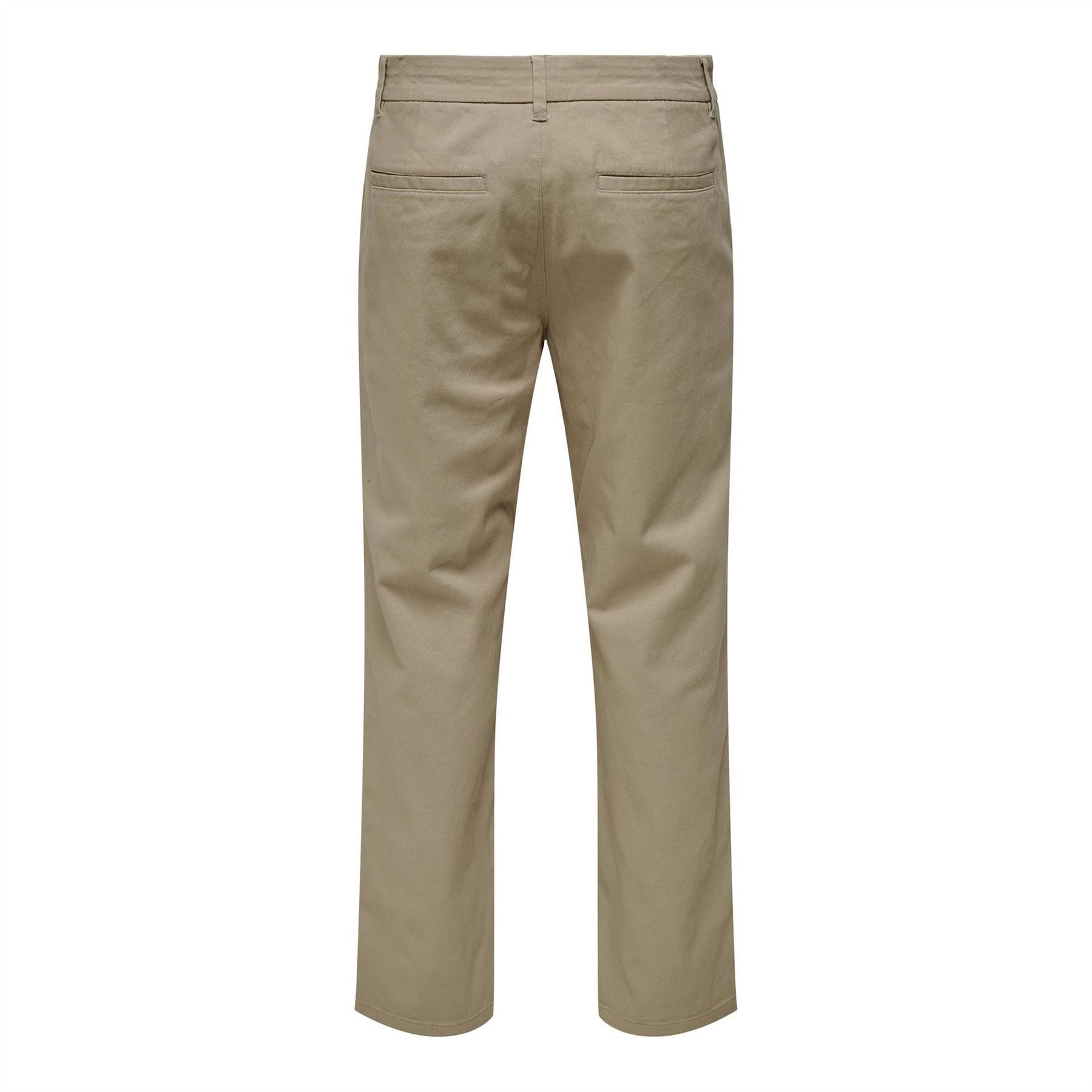 Only Solid Patterned Straight Leg Trousers