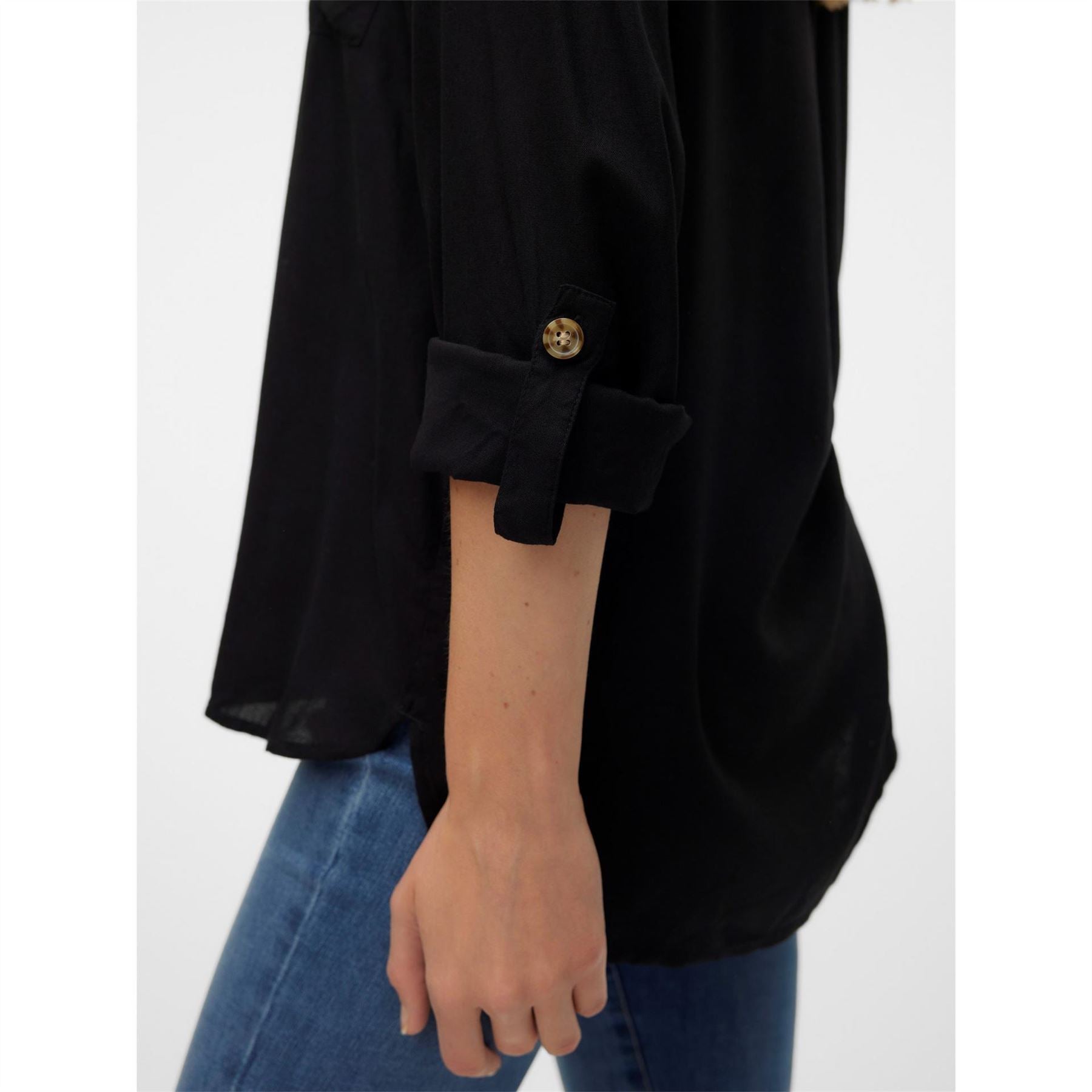 Vero Moda Bumpy Regular Fit V-Neck Long Sleeve Shirt