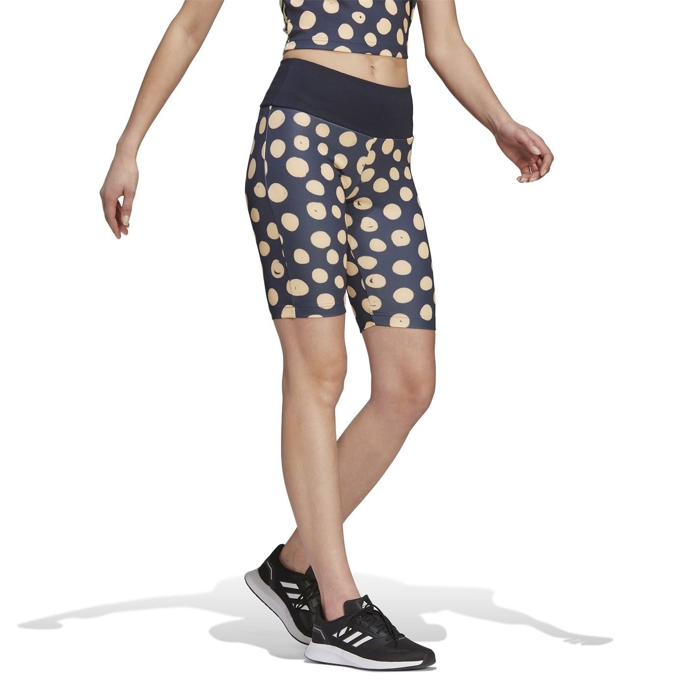adidas Womens Farm Print Bike Shorts