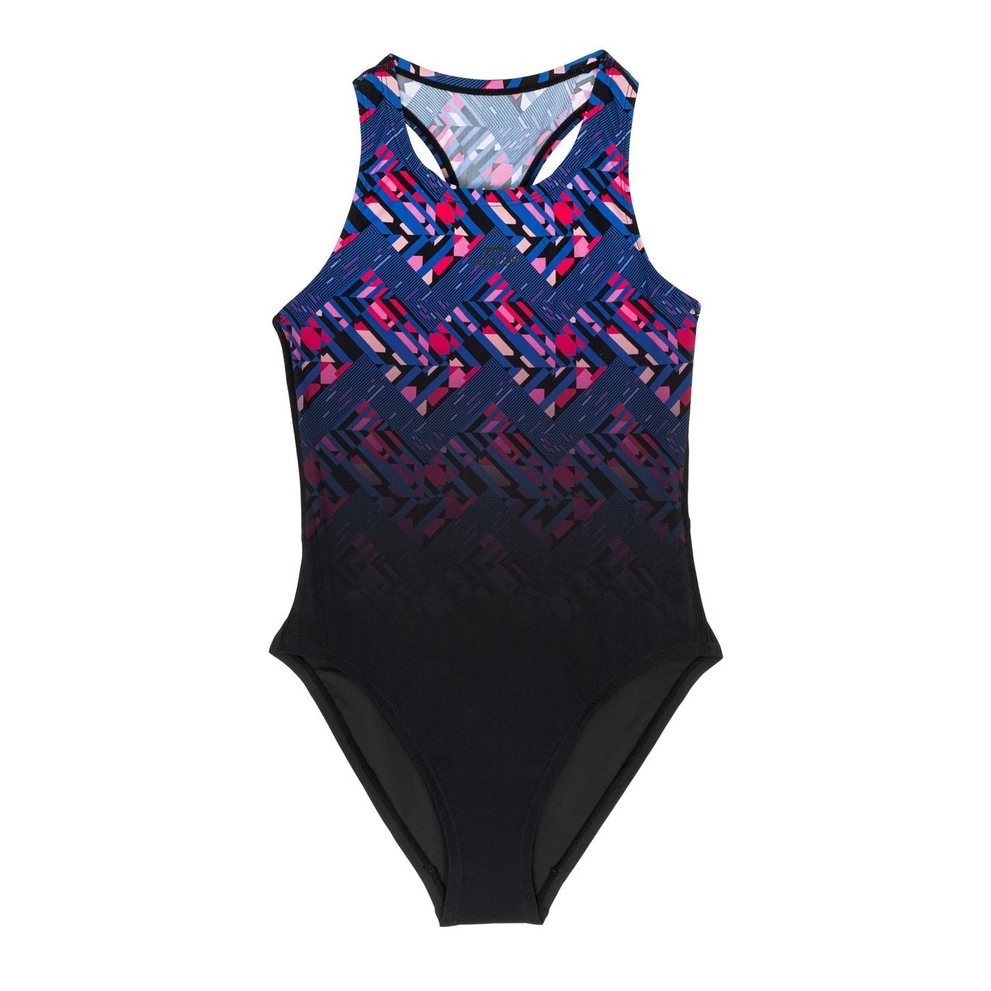 Slazenger Sports Back 1 Piece Swimsuit Juniors