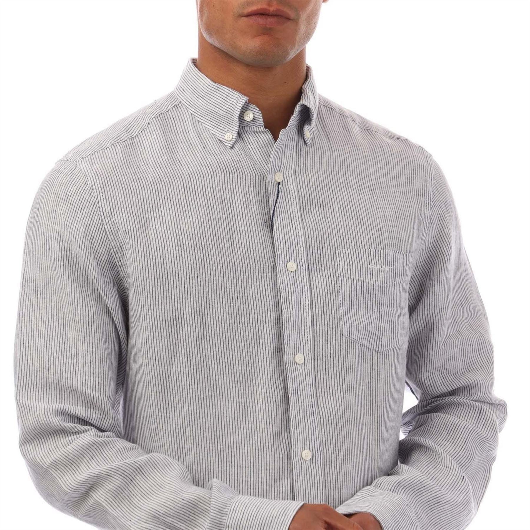 Gant Fit Striped Linen Shirt