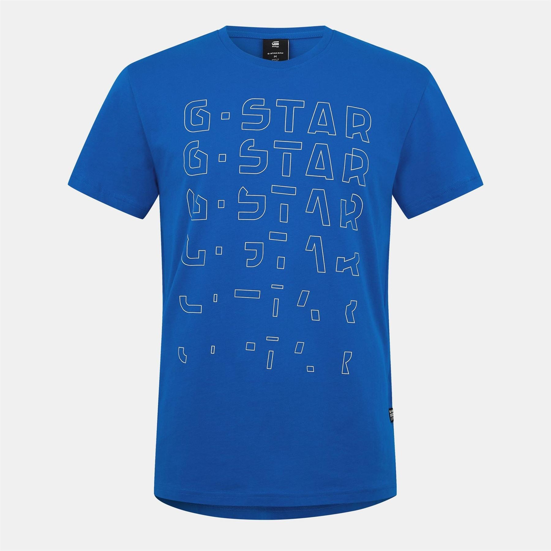 G Star Regular Fit Lettering Crew Neck T-Shirt
