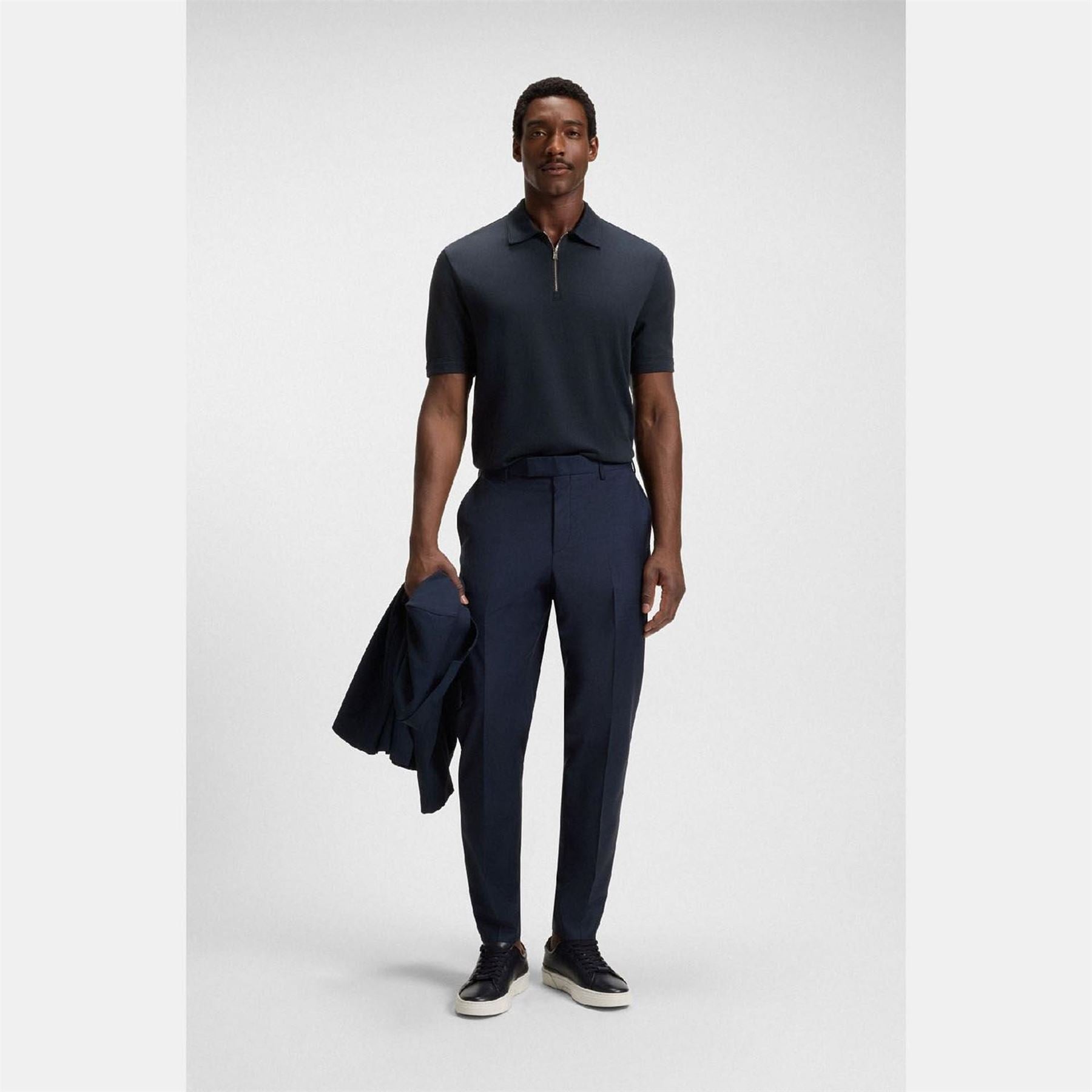 Boss Paras 57 Zip Neck Polo Shirt