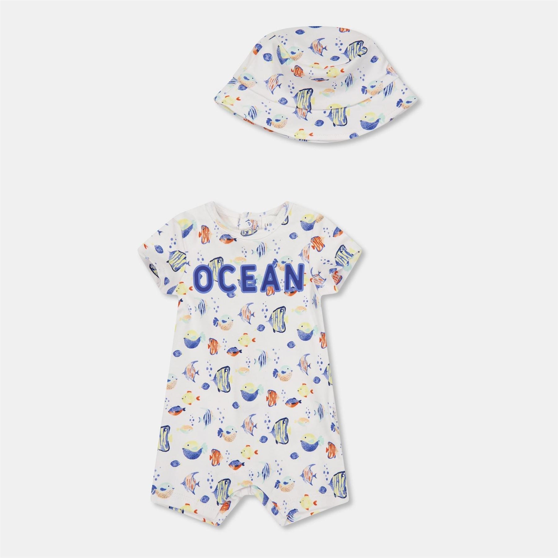 Carrement Beau Crew Neck Short Sleeve Animal Patterned Playsuit