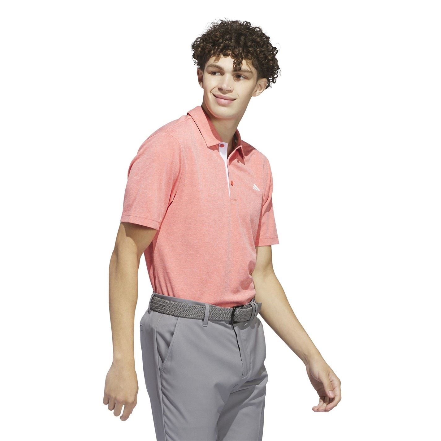 adidas Mens Heather Polo Shirt