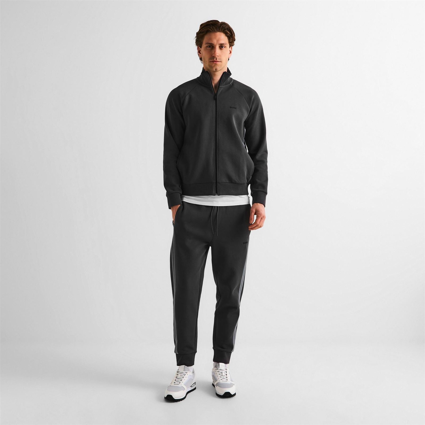 Boss Mens Parkour L Runn Methn 10277965 Low Top Trainers