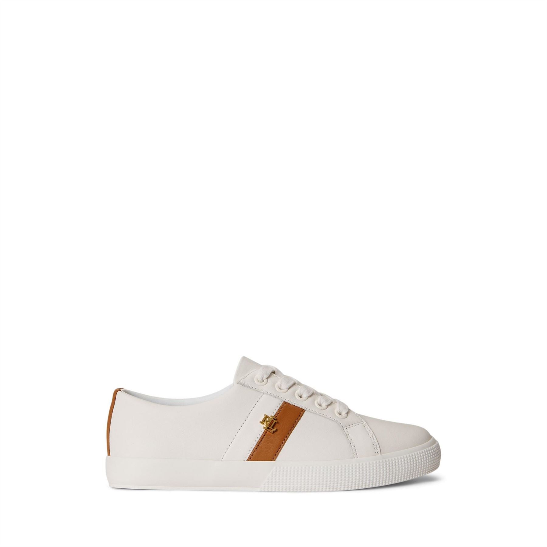 Lauren by Ralph Lauren Janson Leather Court Trainers
