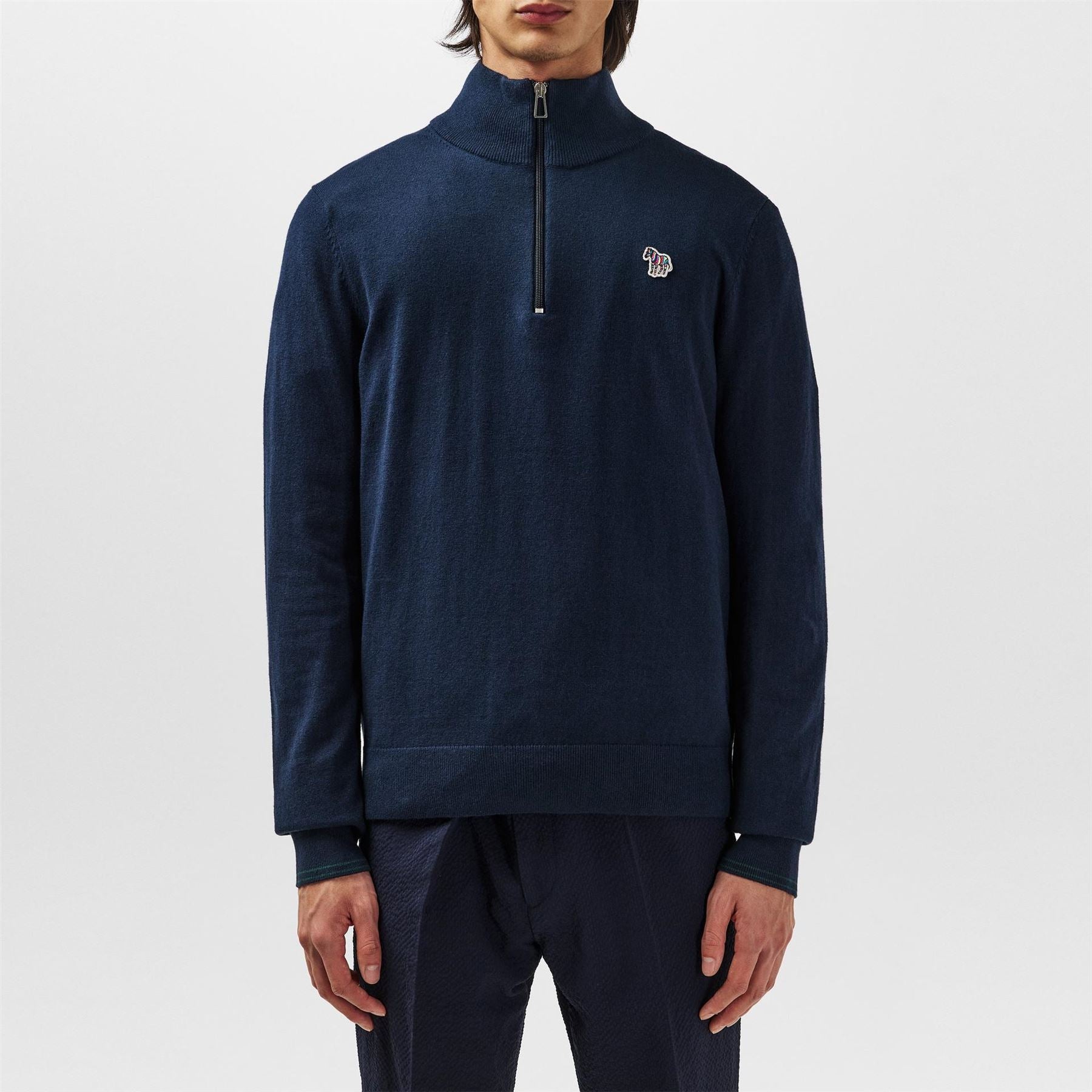 PS Paul Smith Logo Quarter Zip Sweater