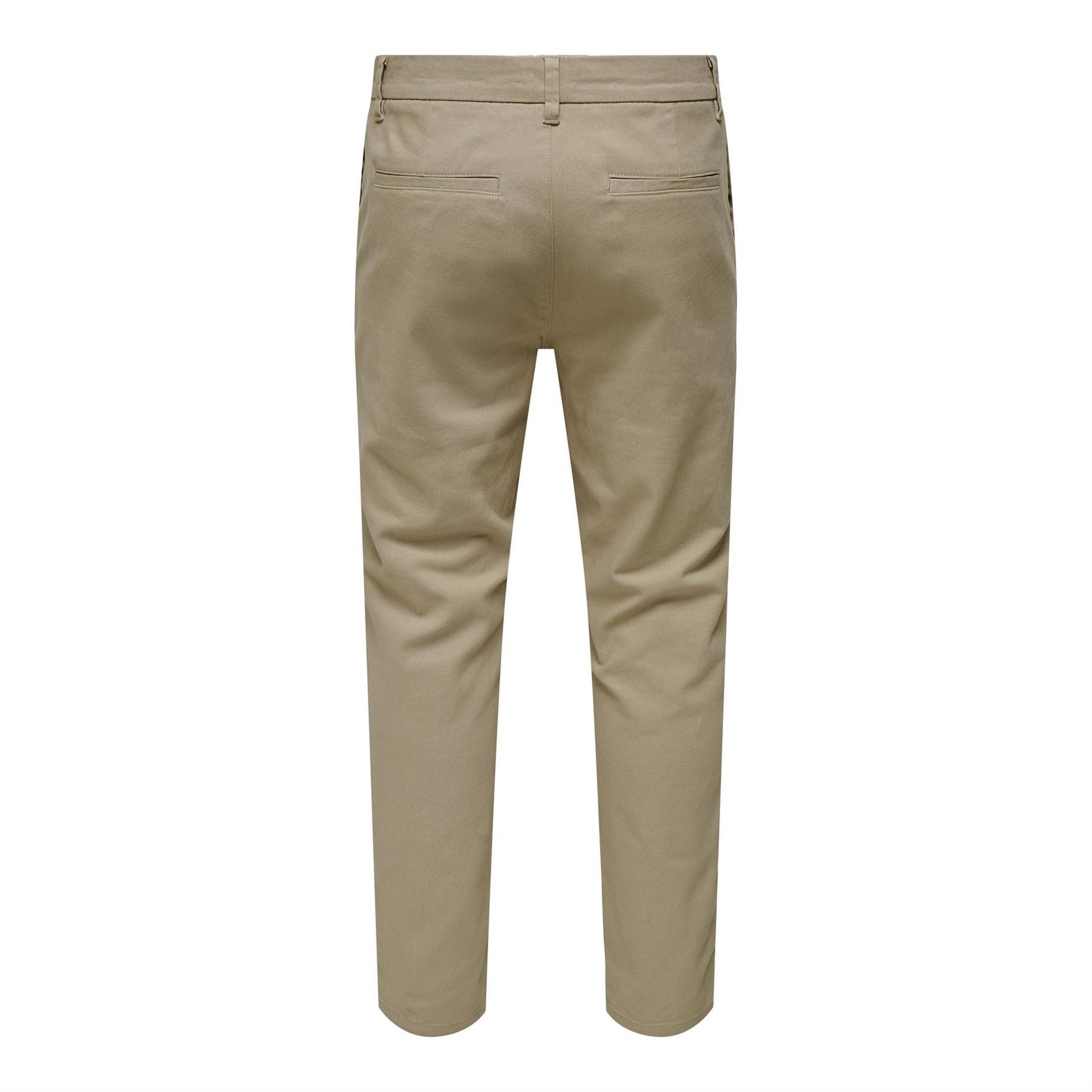 Only Solid Patterned Straight Chinos