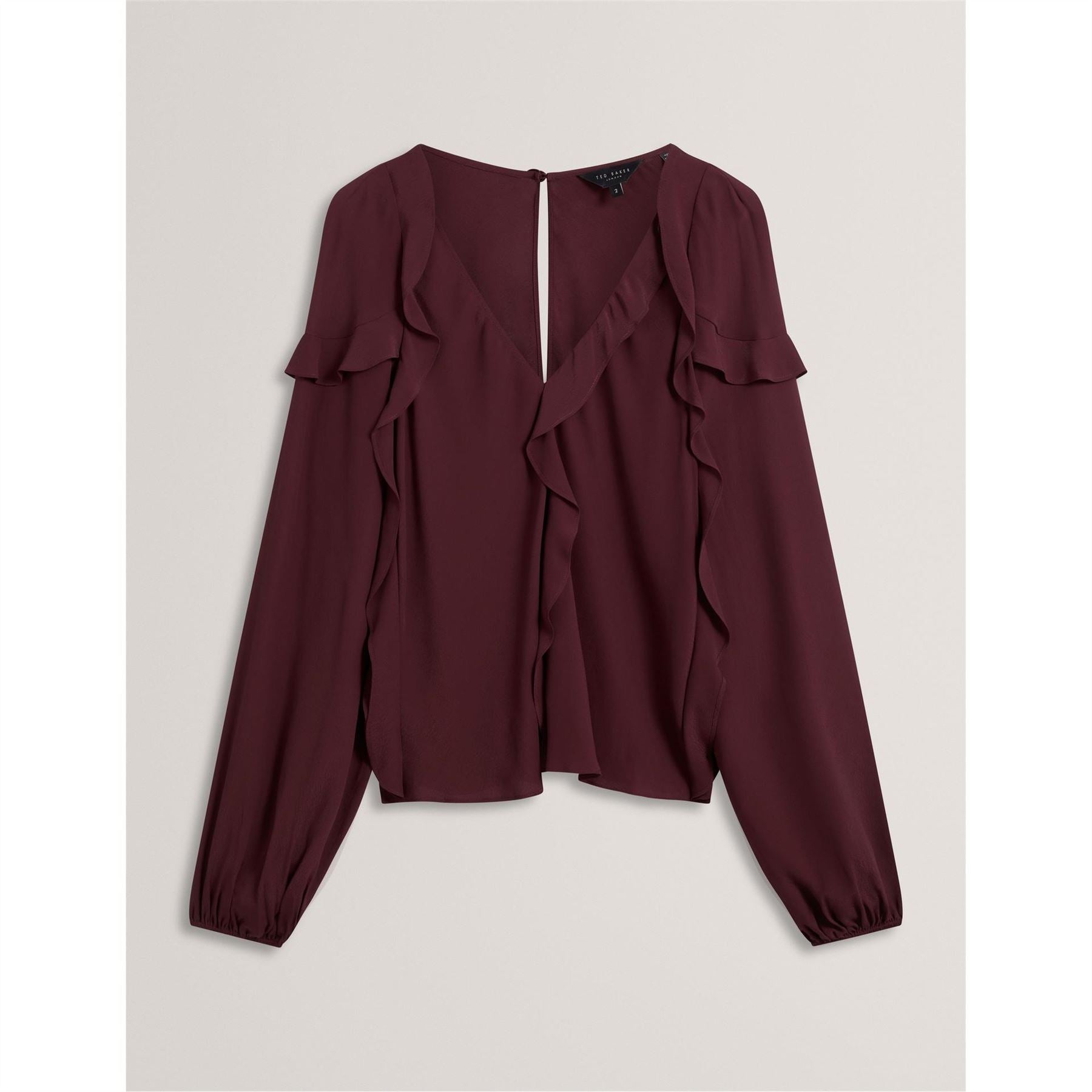 Ted Baker Long Sleeve Frill Blouse