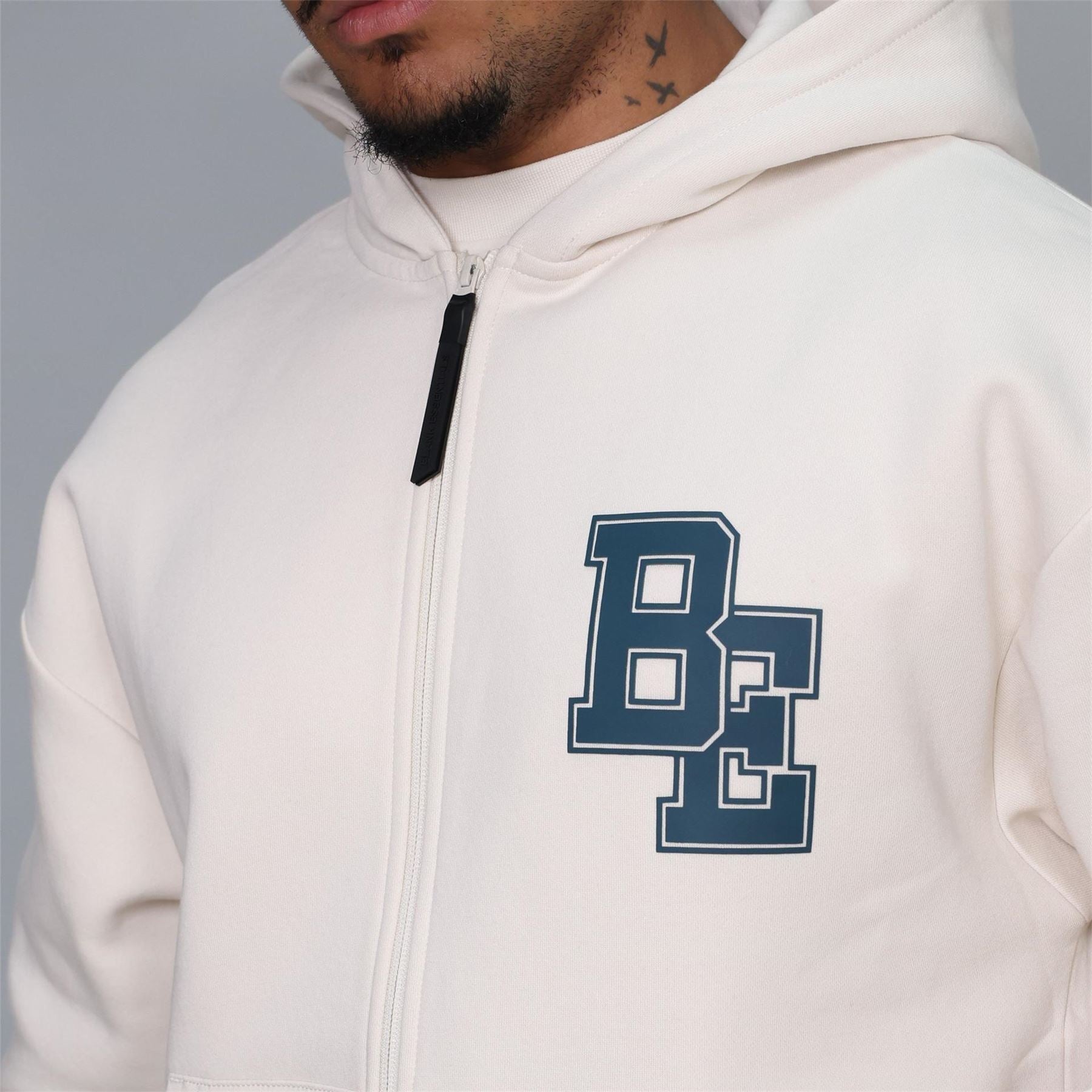 Blank Essentials Collegiate Zip Through Hoodie