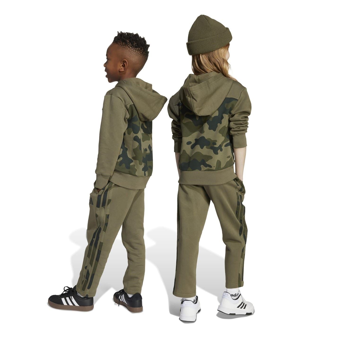 adidas Essentials Allover Print Hoodie Set Kids