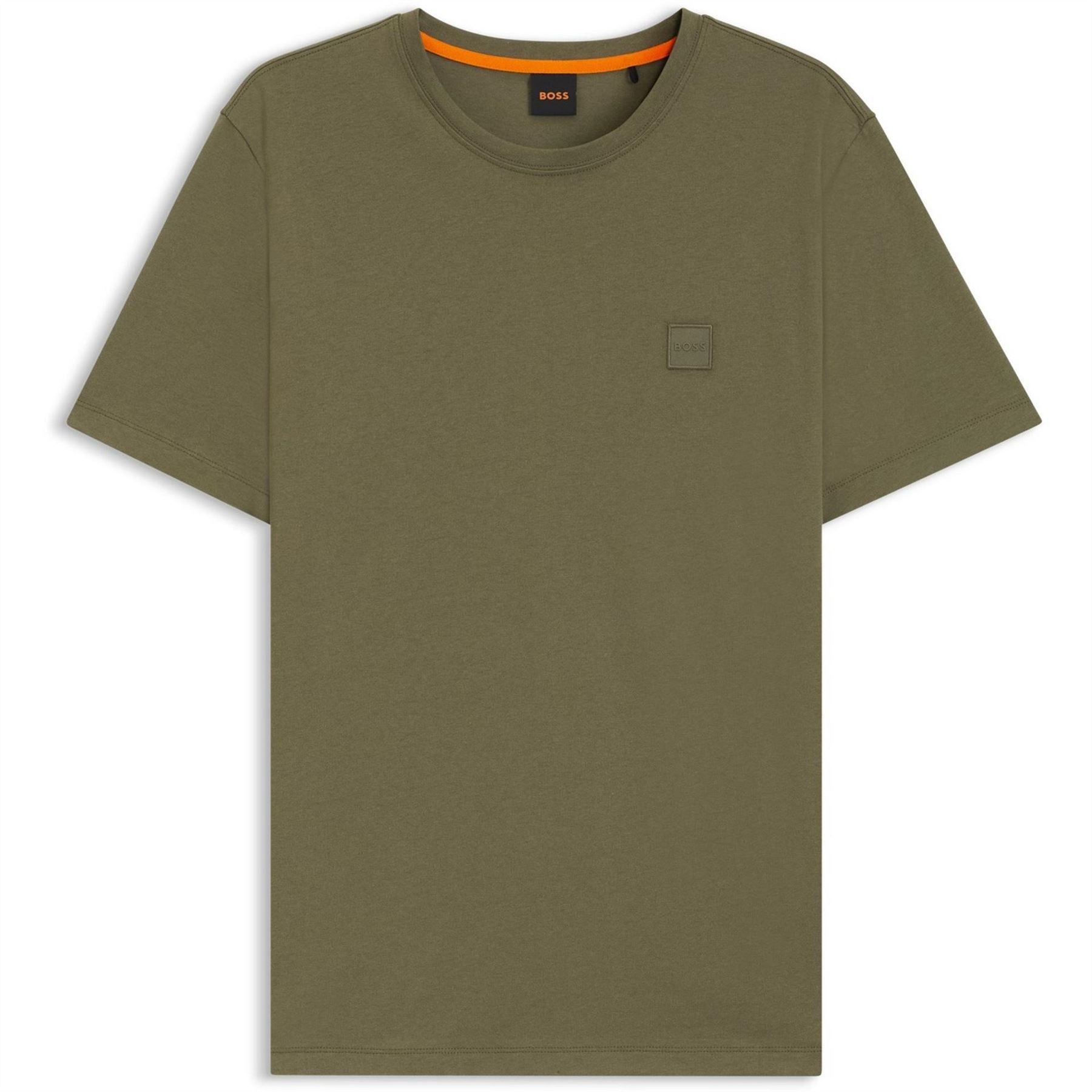 Boss BOSS ORANGE Tales T Shirt with Logo Patch Premium Cotton