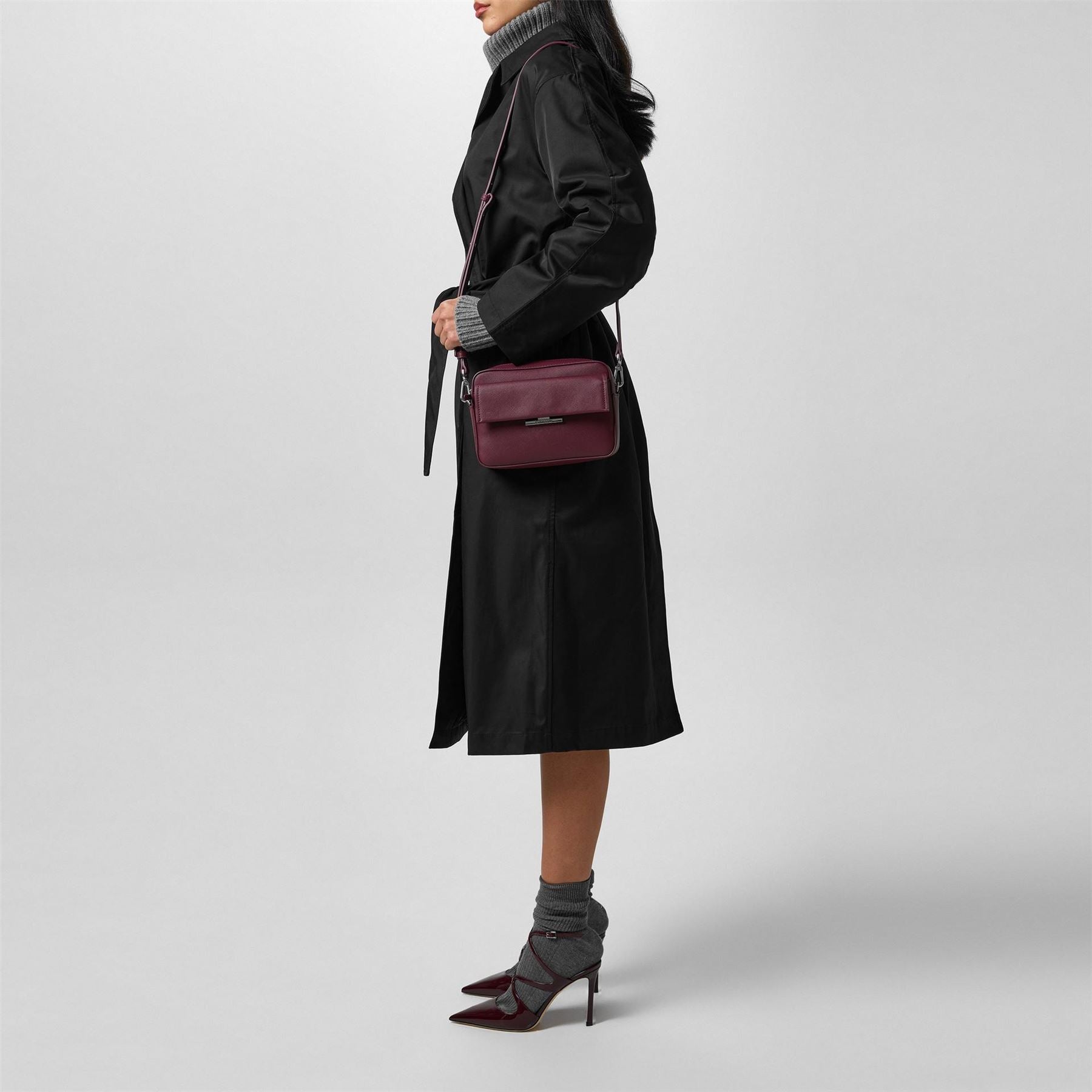 Calvin Klein Long Sleeve Cotton Trench Coat