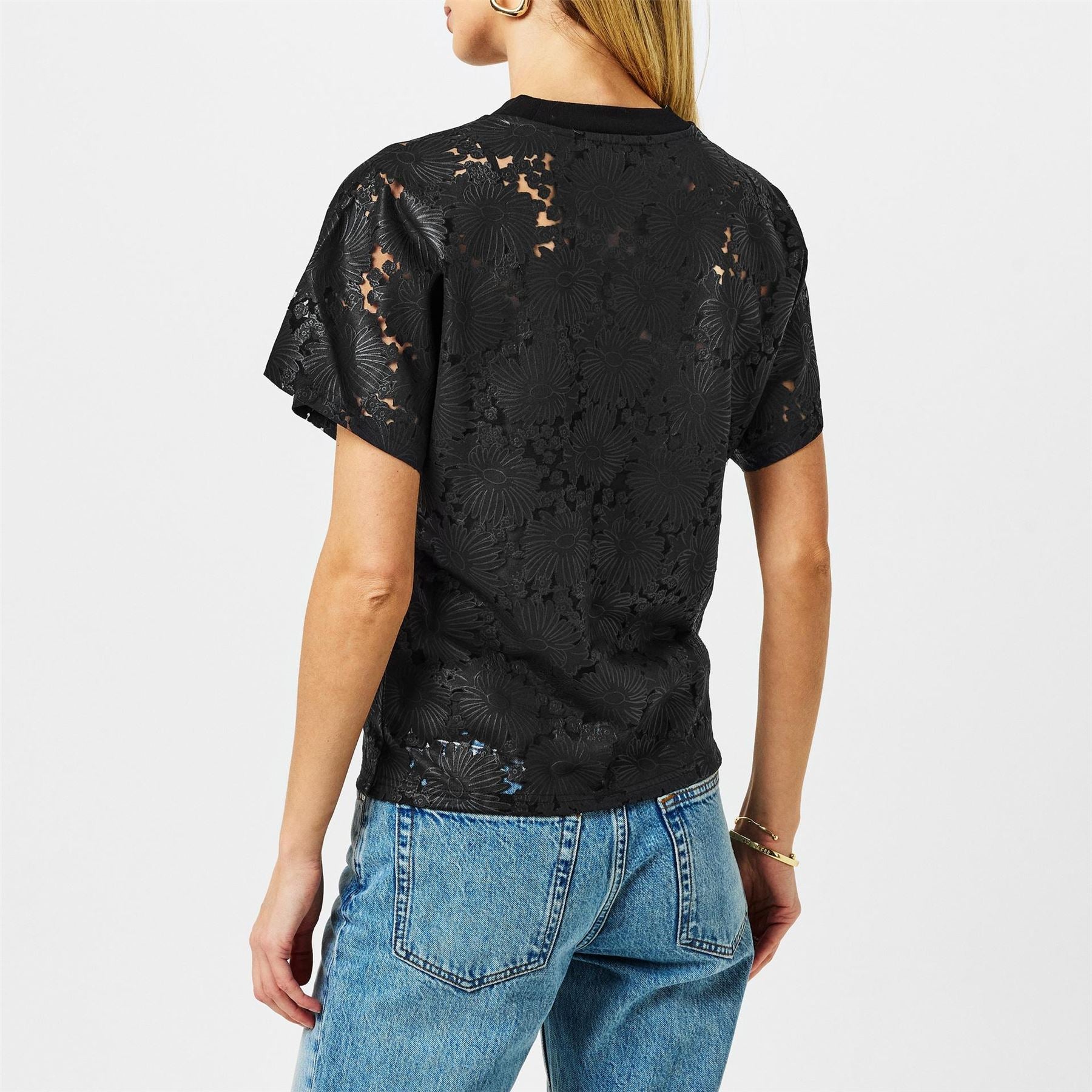 Ted Baker Floral Lace Relaxed T-Shirt