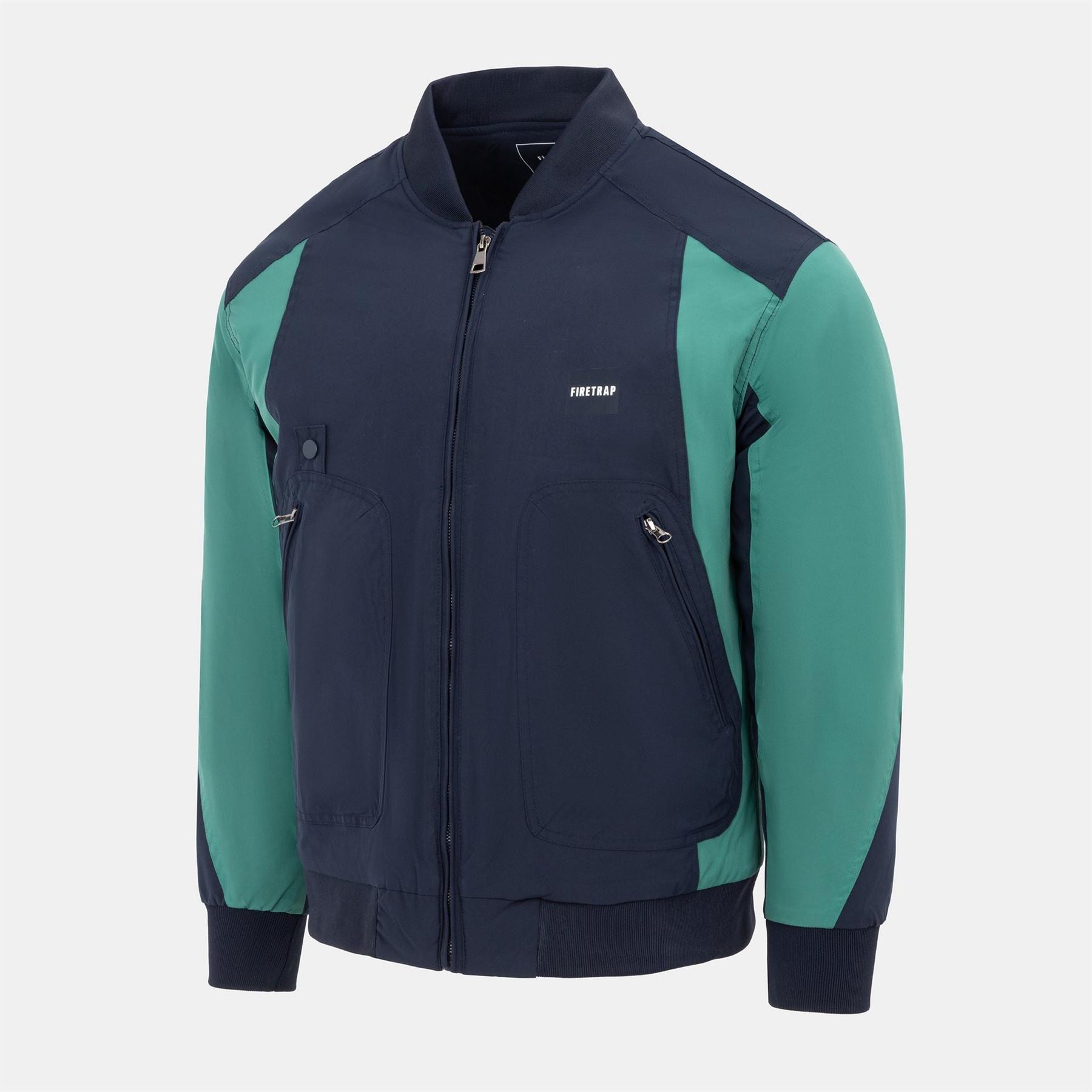 Firetrap Pad Stand Collar Full Zip Long Sleeve Softshell Jacket
